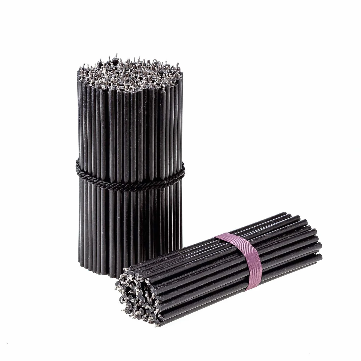 Danilovo Velas de Cera de Abeja Negro 16 cm 50 Unidades