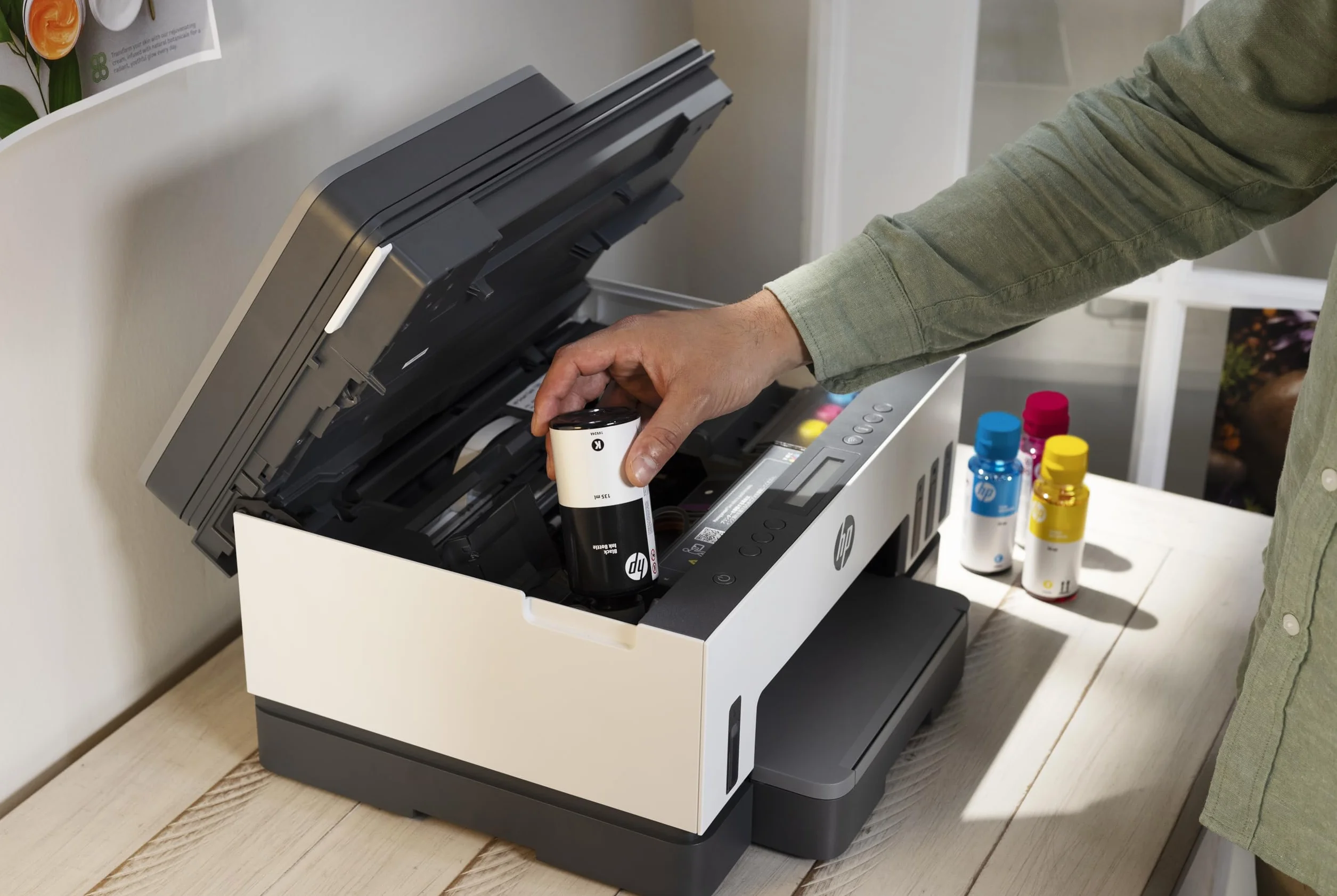 HP Smart Tank 7307, Impresora multifunción a Color, Inyección de Tinta, Wi-Fi, AAD 35 Hojas, impresión automática a Doble Cara, Escaneo y Copia, Tinta incluida hasta 3 años