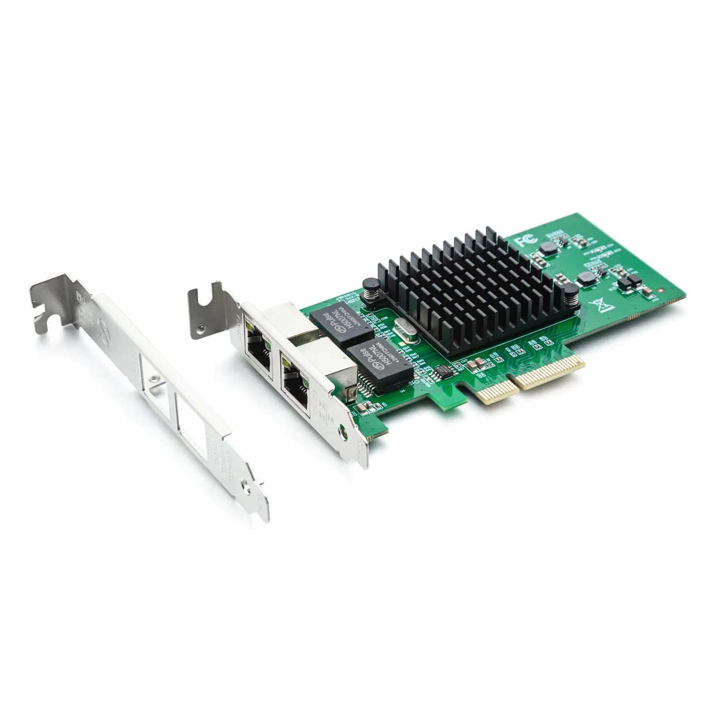 Adaptador de Red Gigabit Ethernet de 10/100/1000 Mbps (Nic) con Chip Intel 82576, Tarjeta de Red Ethernet PCI Express | Puertos de Cobre Dobles RJ45 | PCI Express 2.0 X4 | Compare to Intel E1G42ET
