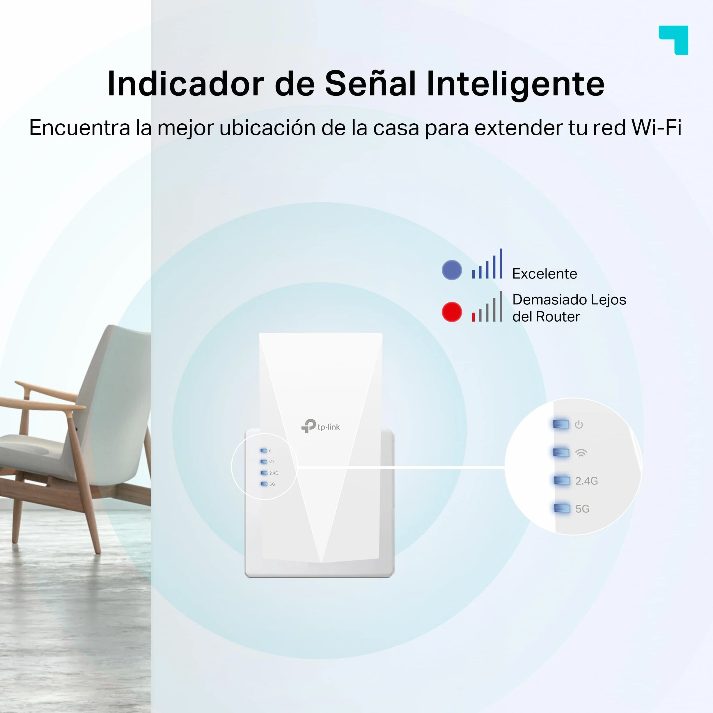 TP-Link RE700X WiFi 6 WiFi Amplifier Repetidor AX3000 (Doble Banda 2402Mbps 5GHz + 574Mbps 2.4GHz), MU-MIMO, Puerto gigabit, Gran Cobertura, EasyMesh, Compatible con Todos los routers Wi-Fi