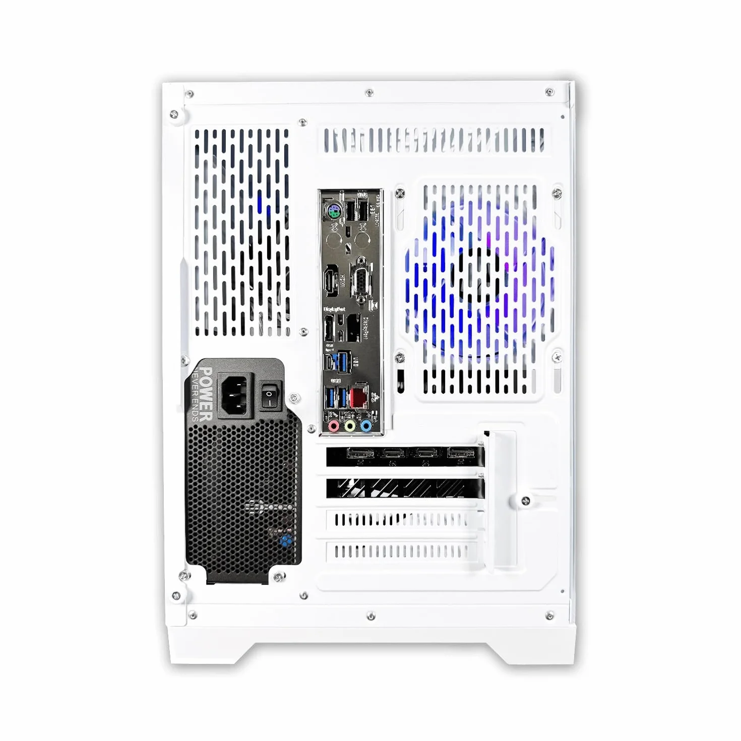 NitroPC - PC Gaming Avanzado (AMD Ryzen 5 5500 3.6 GHz, NVIDIA RTX 5060 8GB, RAM 16GB, M.2 1TB, Windows 11 Pro, iluminación RGB, WiFi) Ordenador de sobremesa, PC Gamer (Blanco)