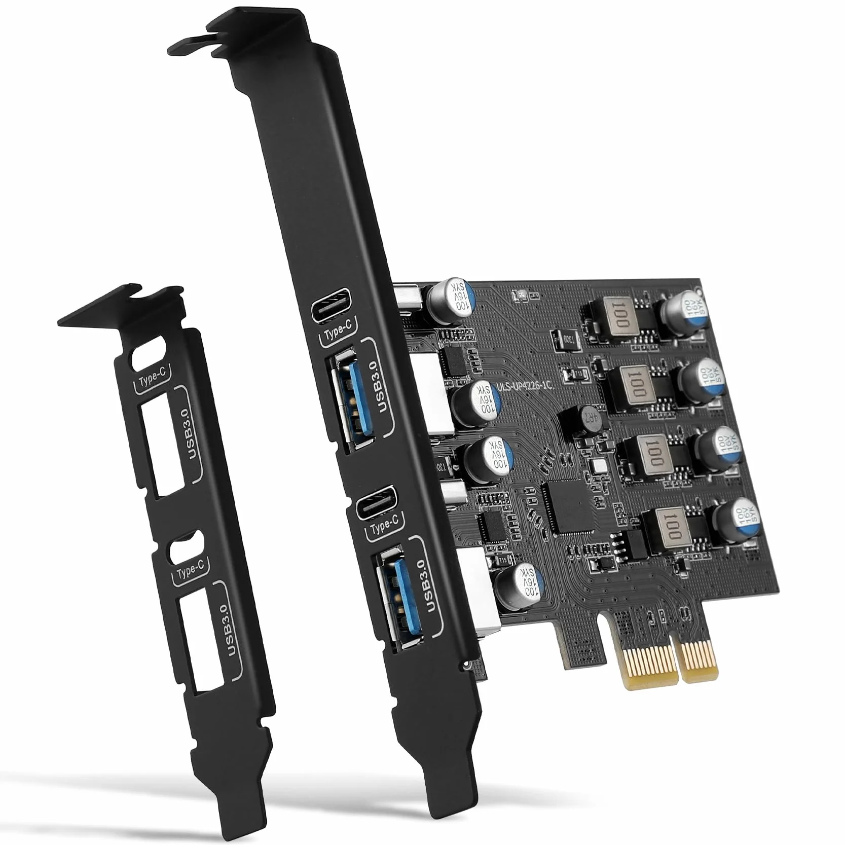 Tarjeta de expansión PCIe a 4 puertos USB 3.0, 5 Gbps USB PCI Express