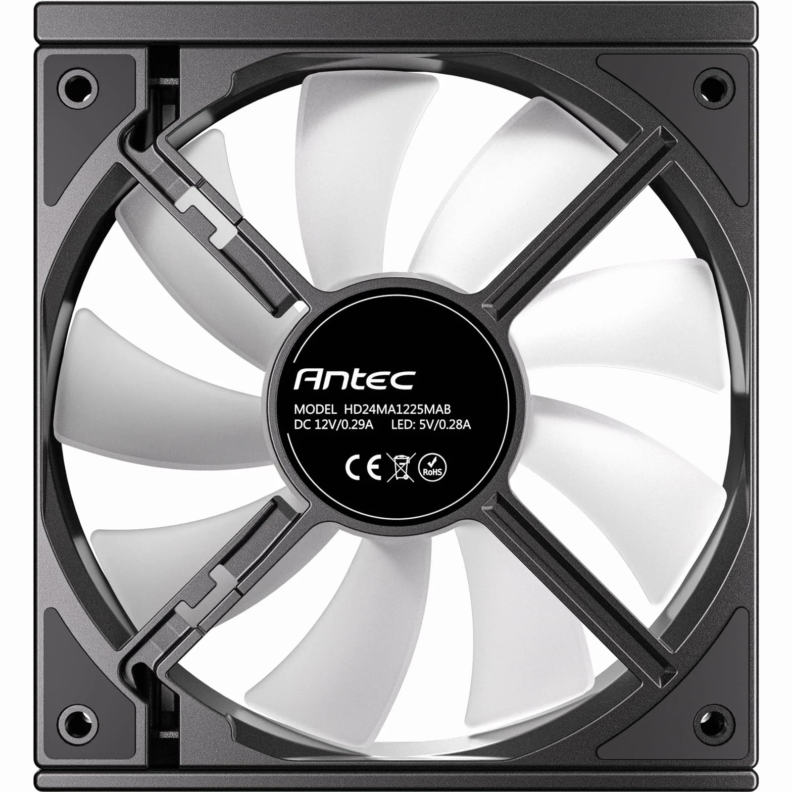 Antec Connect 120 ARGB 3-Pack 120mm PWM Fans with Daisy Chain Design and Vibration-Absorbing Pads