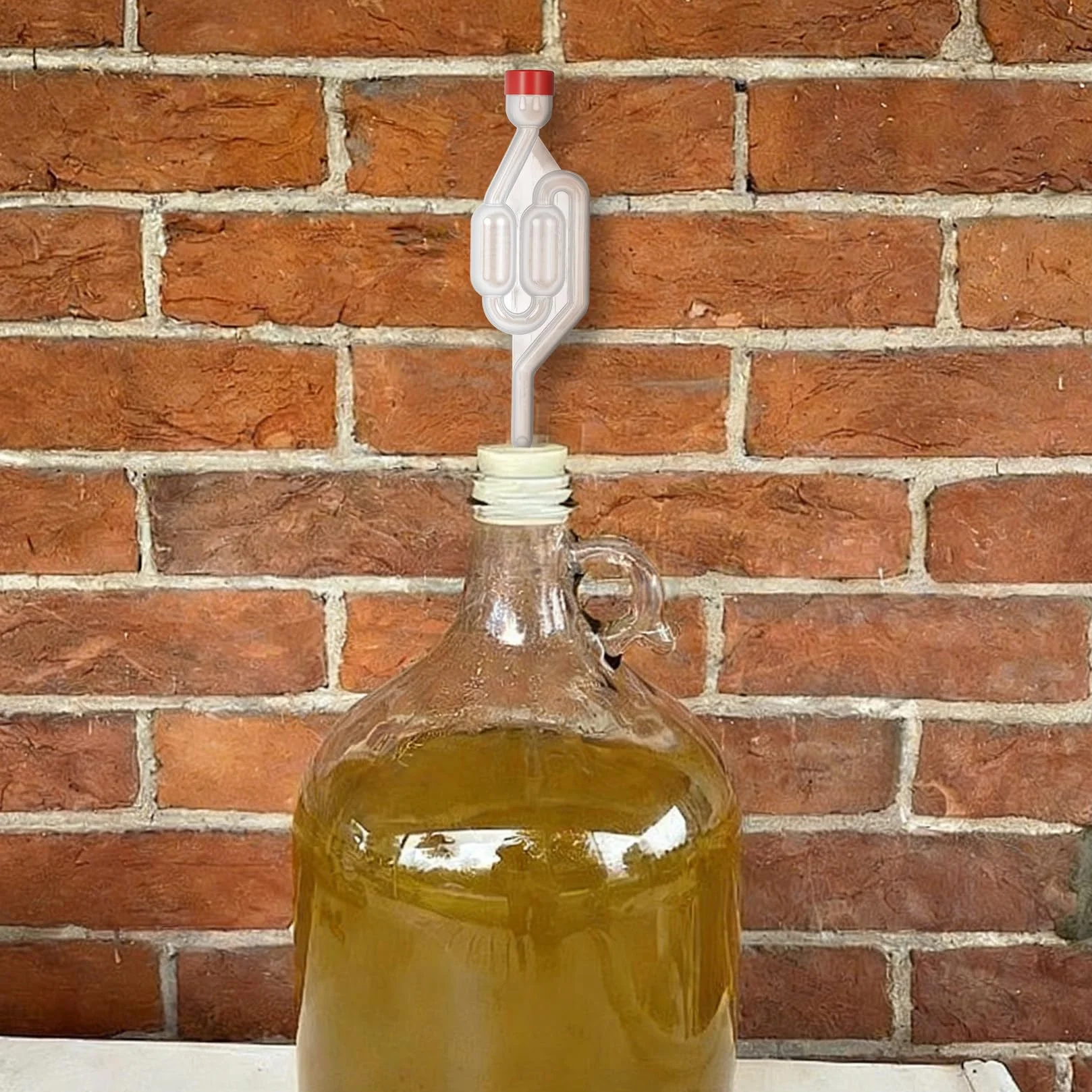 Cierres de Fermentación para Damajuanas 4 Piezas, Tubos con Tapones de Goma, Globo de Silicona en forma de S para Cerveza Vino
