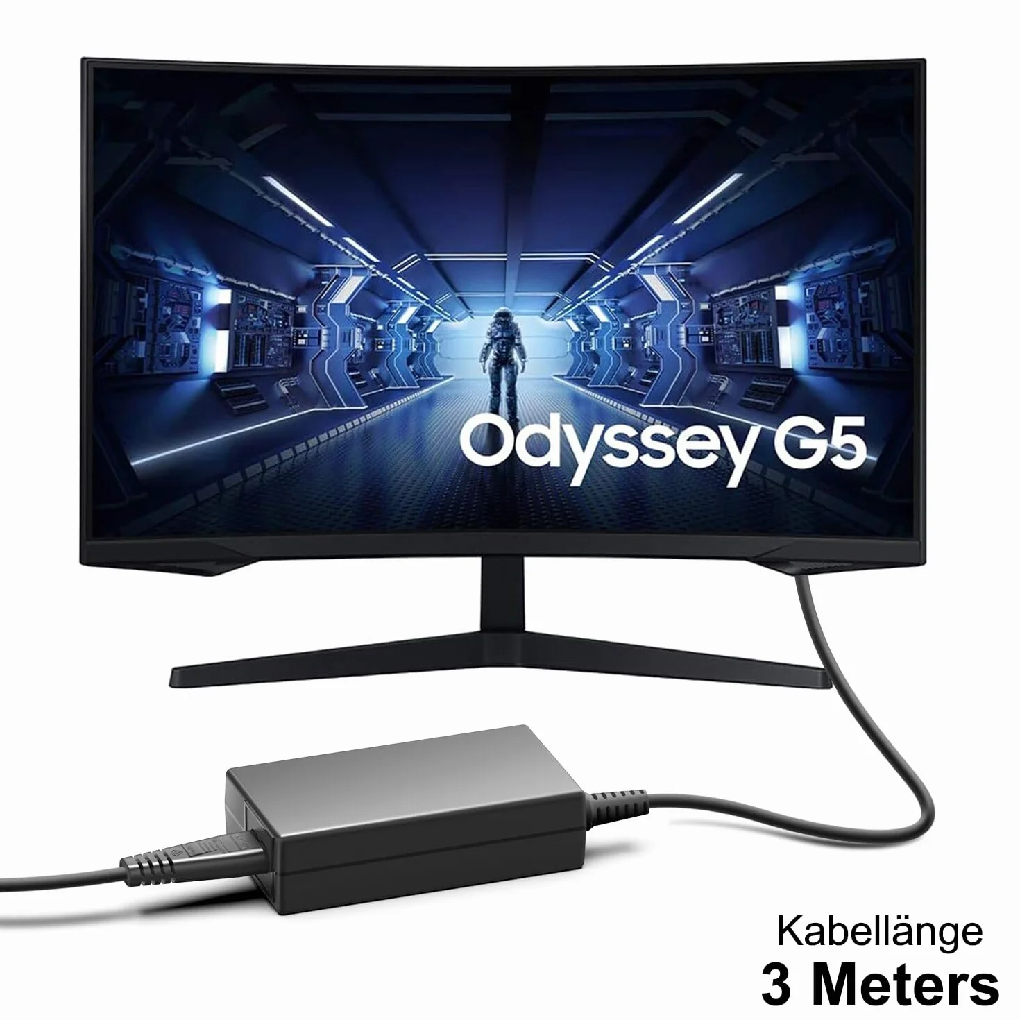 HKY Cargador de 19 V para Samsung C27H711QEU U32J590 Odyssey G5 27" 32" 34" Monitor G5 G7 G3 G5A G7A G3A LC34G55TWWR S34J550WQR C27G555 C27G555555555555 5T C32 7G527G5T C322227G5227G5555T G55 C