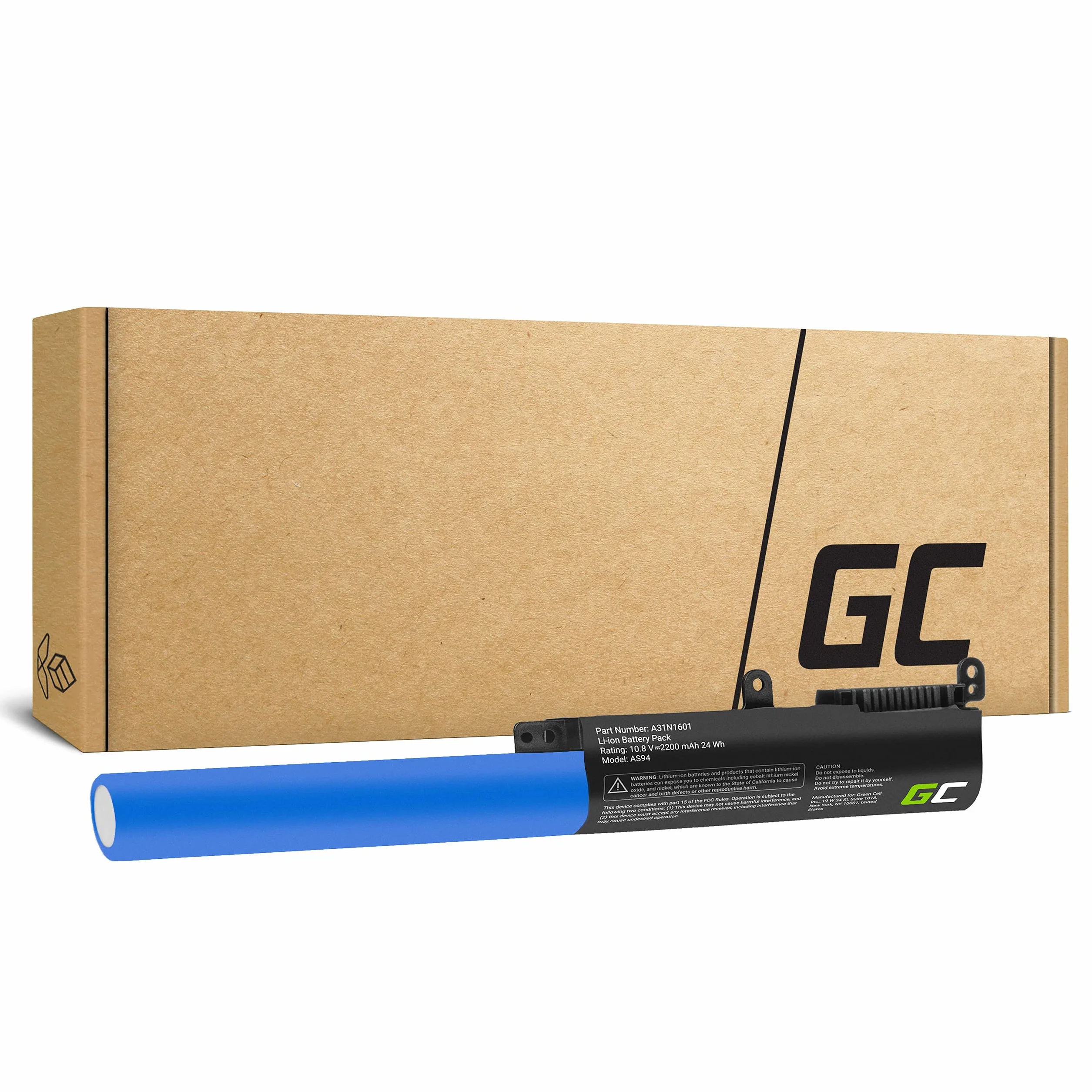 Green Cell Batería ASUS A31N1601 A31LP4Q para ASUS R541 R541N R541NA R541NC R541S R541SA R541SC R541U R541UA R541UJ Vivobook MAX F541 F541N F541NA F541NC F541U X541 X541N X541S X541SA X541U X541UA