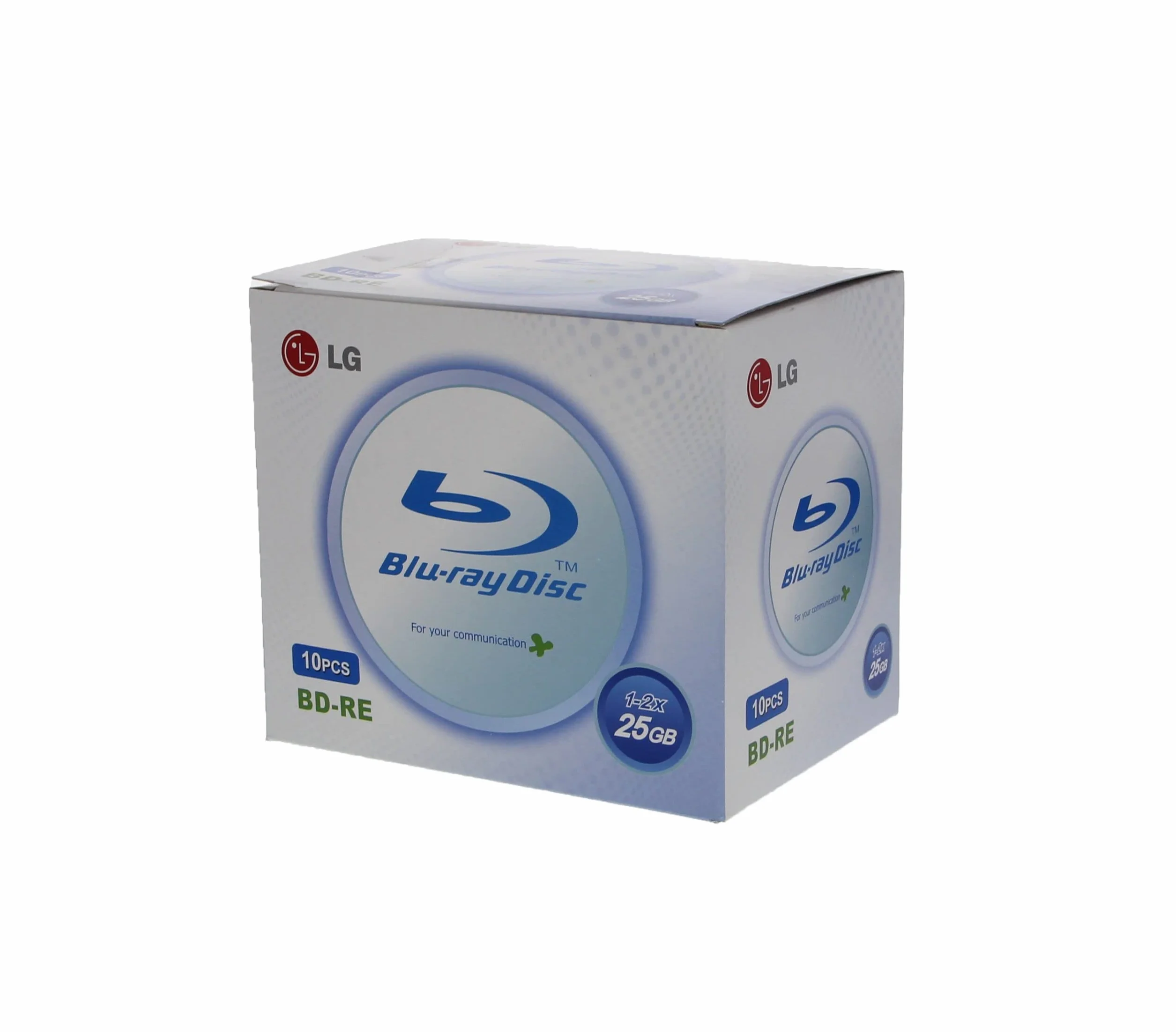 LG Blu-ray BD-RE 25 GB 2 x, conjunto de 10