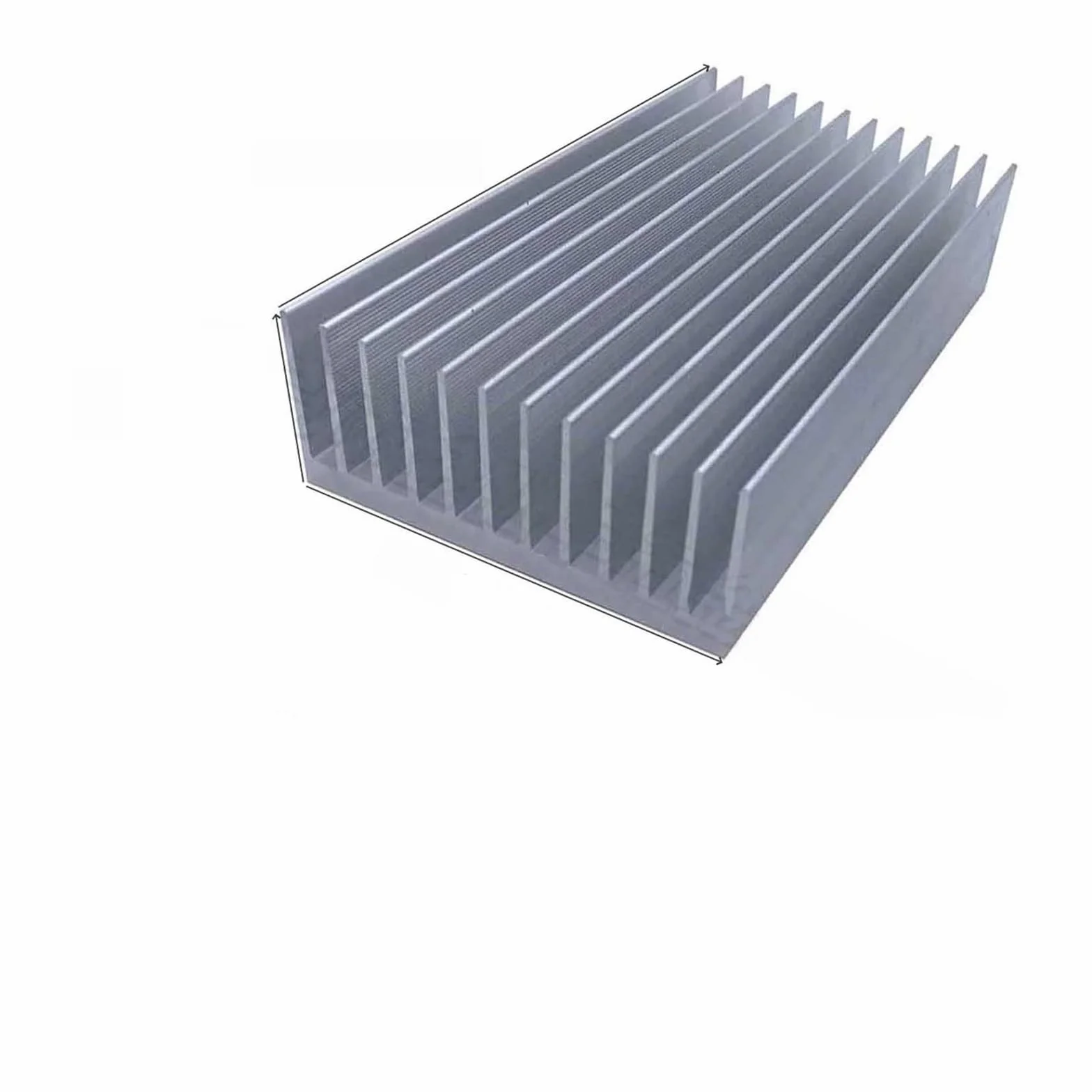 Radiador de disipador de calor extrudido de aluminio para disipación de calor con chip electrónico LED, 115 x 50, 125 x 50, 125 x 20,5, 140 x 20 mm, 120 x 36 mm (SK12, L 200 mm)