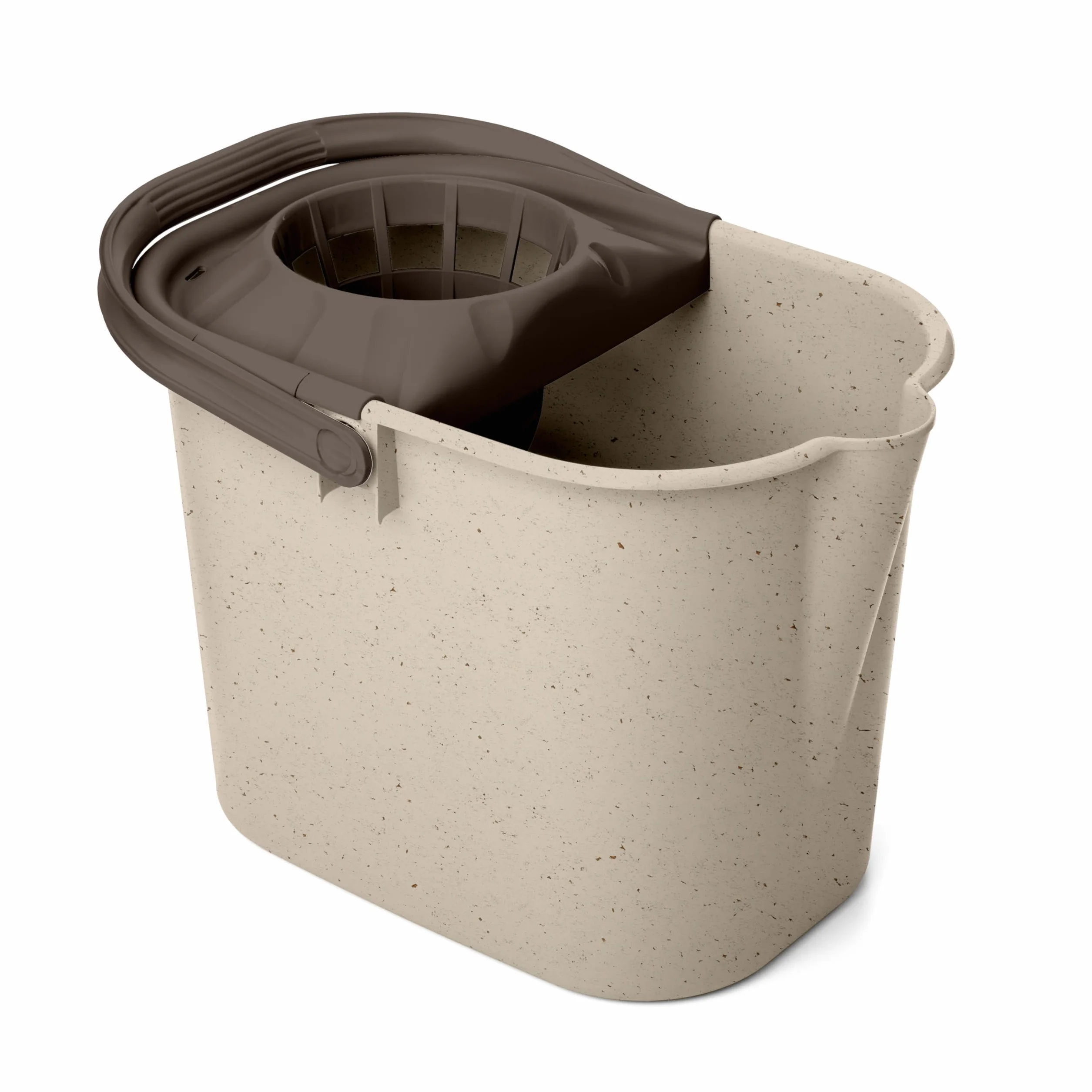 TATAY Cubo Fregona con Escurridor 16L Rectangular Plástico Reciclado 37x26,5x29 cm Ecohome