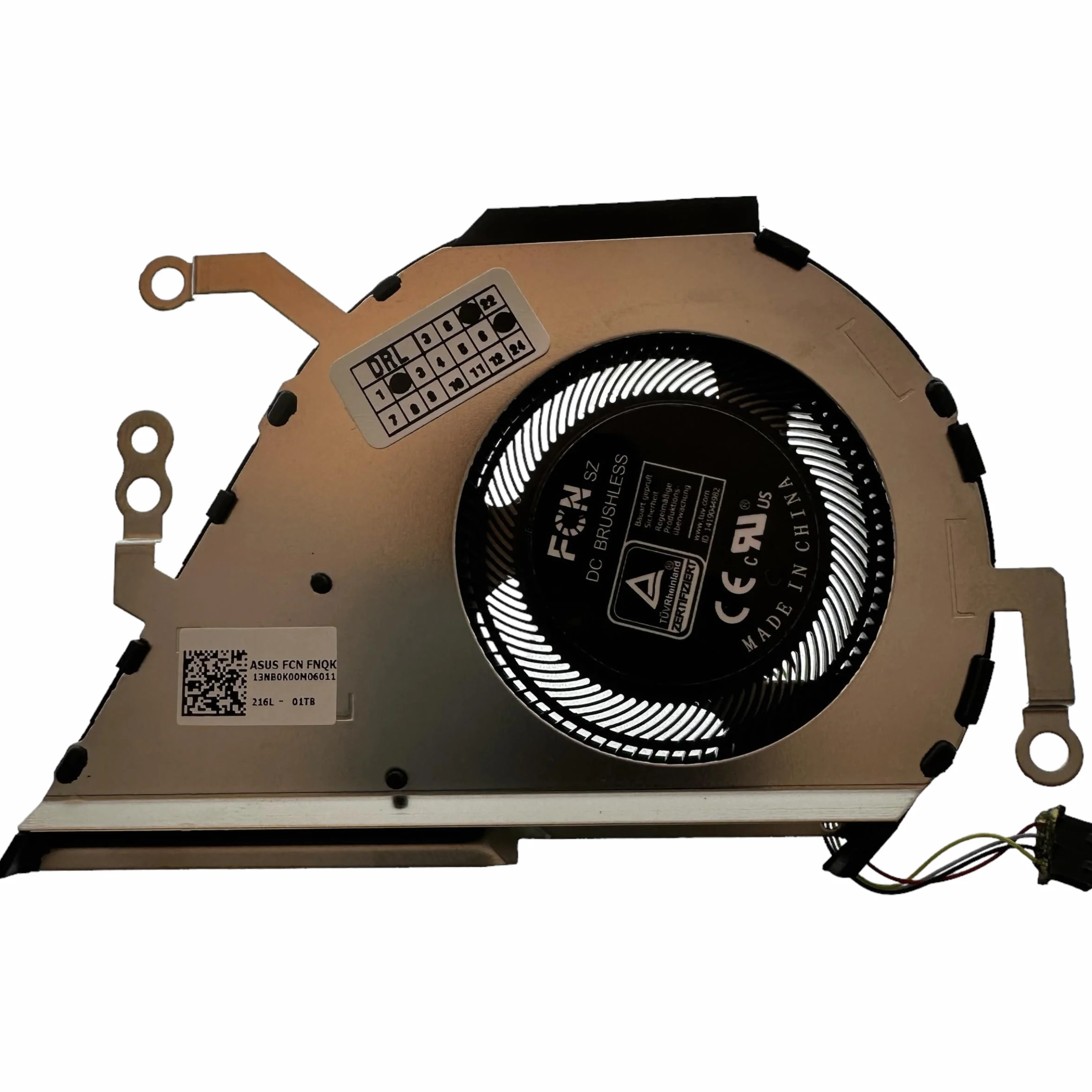 Ventilador CPU para ASUS VivoBook 14 A420UA, F420FA, F420UA, P1411FA, R459UA, R420UA, X420FA, X420UA, S420FA, S420UA; PN: DFS5K12154912, 13NB0LA0M0202 111;