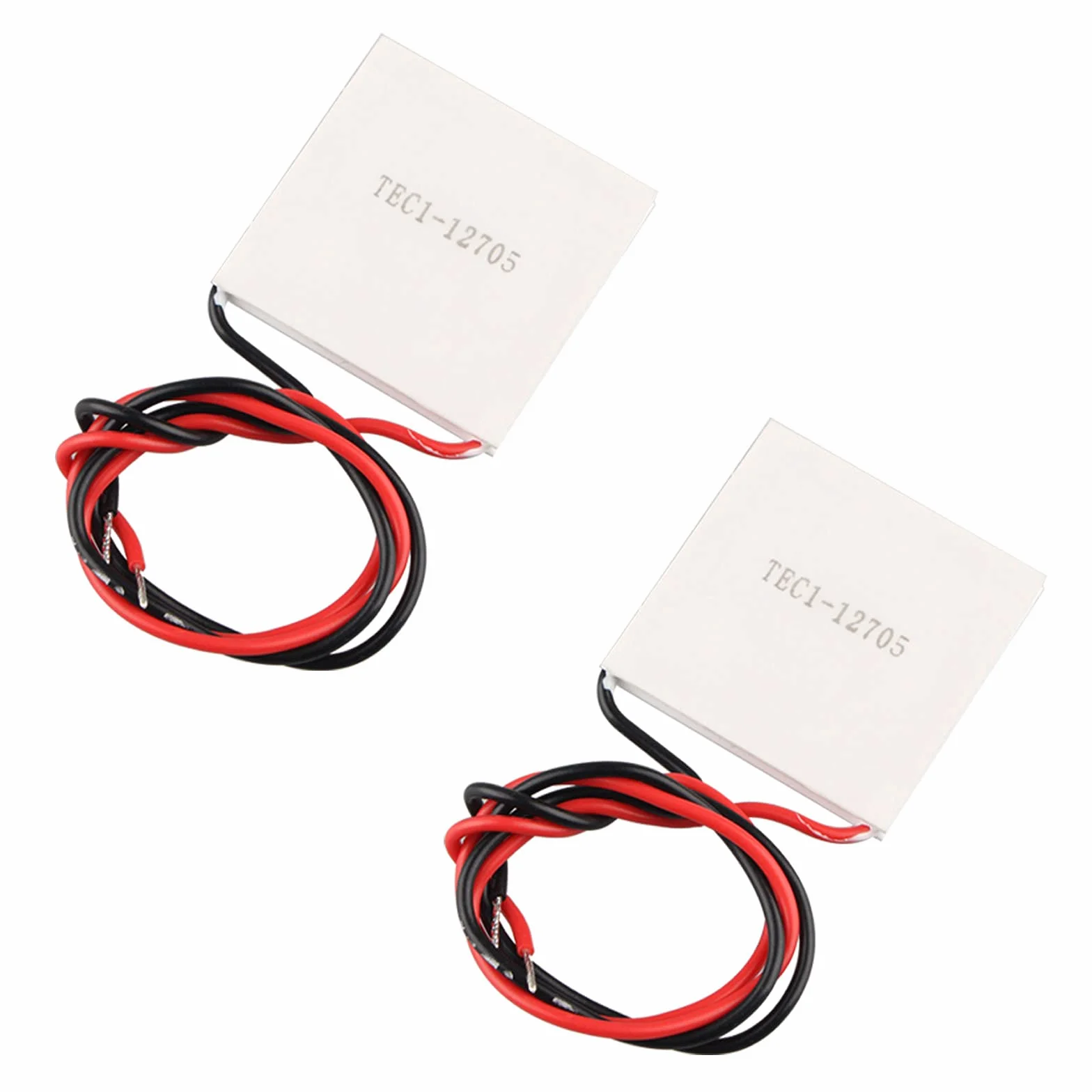 2PCS TEC1-12705 Semiconductor Disipador de Calor Termoeléctrico Enfriador Placa Peltier Módulo Elemente 40 x 40mm 12V 45 W
