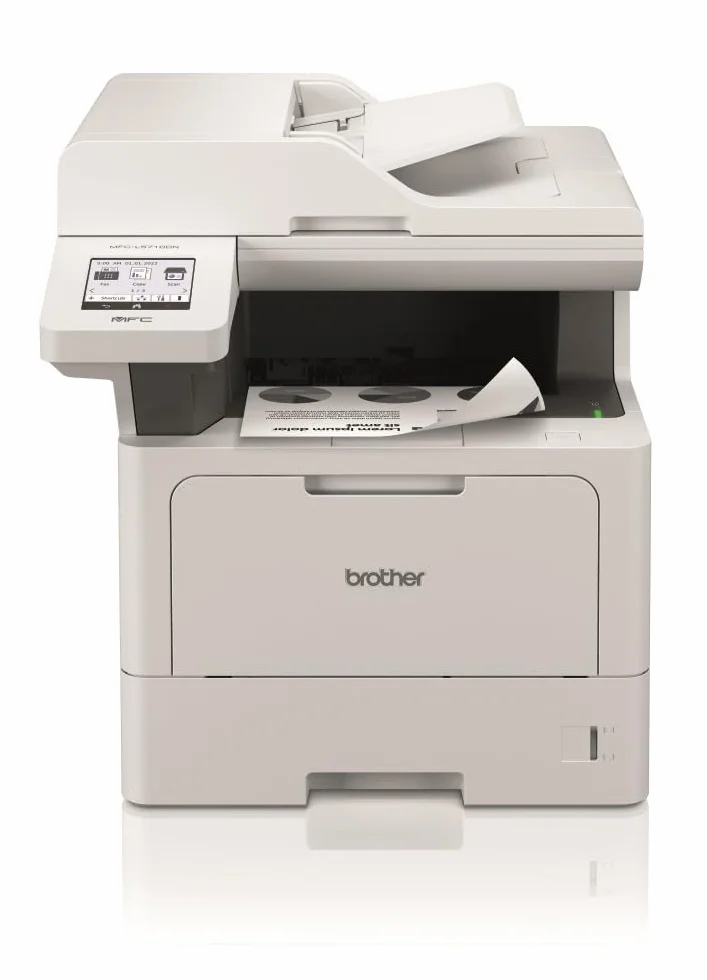 Brother MFCL5710DN, Impresora multifunción láser Monocromo 4 en 1, de Uso Profesional, con dúplex automático en Todas Las Funciones y Tarjeta de Red,