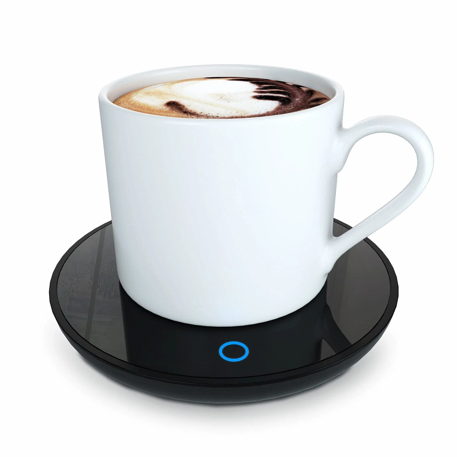 Calentador de Taza de café eléctrico, Calentadores de café Inteligentes para Escritorio de Oficina, Calentador de Taza con 2 ajustes de Temperatura, Calentador de té, té, Leche