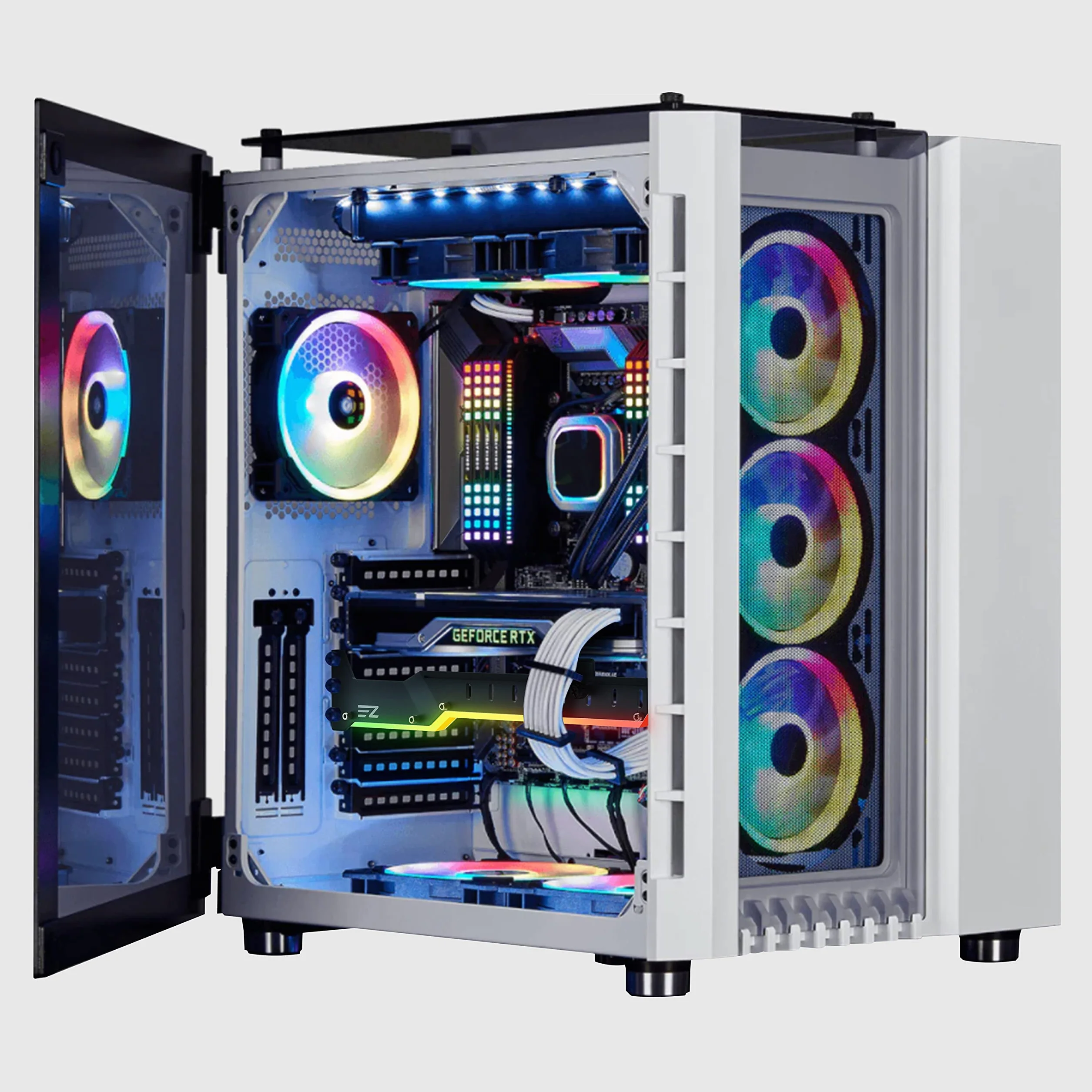 EZDIY-FAB soporte para GPU y tarjeta gráfica, soporte con 5 V y 3 pines ARGB LED, compatible con tarjetas de vídeo, como RX6700