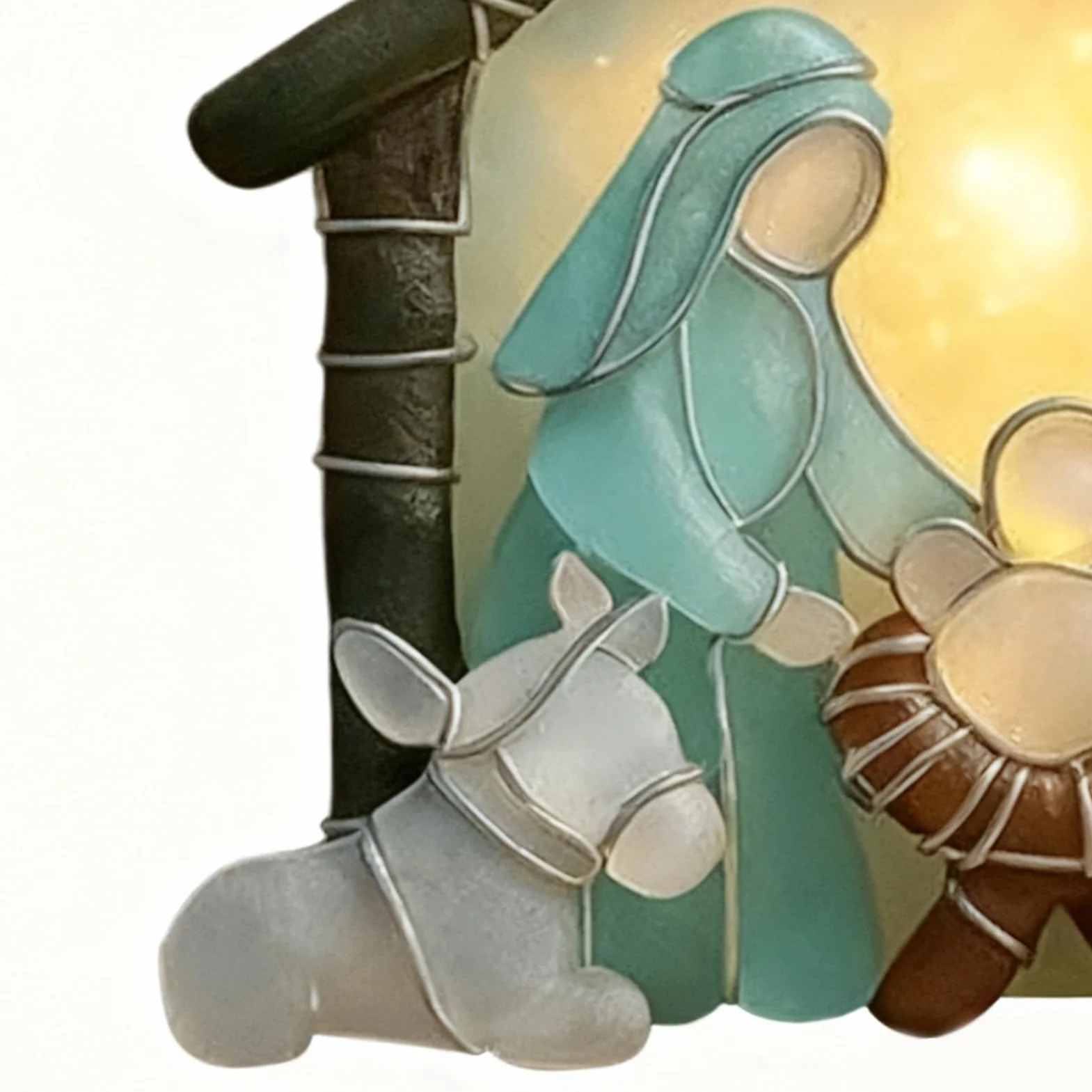 Colgante Belén Acrílico Decorativo 2D Plano Mesa Navidad Árbol