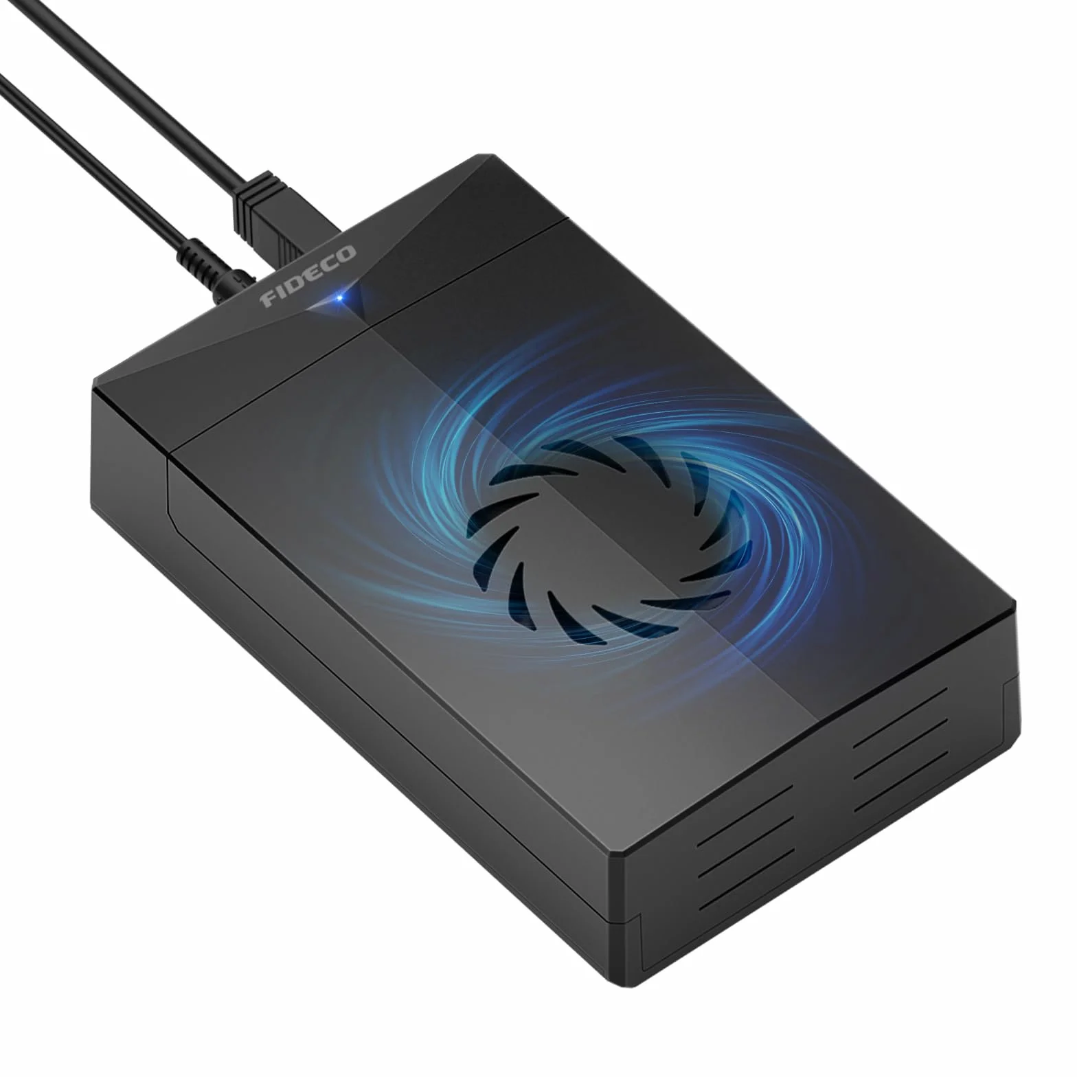 FIDECO Caja Disco Duro 3.5", USB 3.0 Carcasa Disco Duro, Caja Externa para Disco Duro de SATA de 2,5" o 3,5", Compatible con UASP