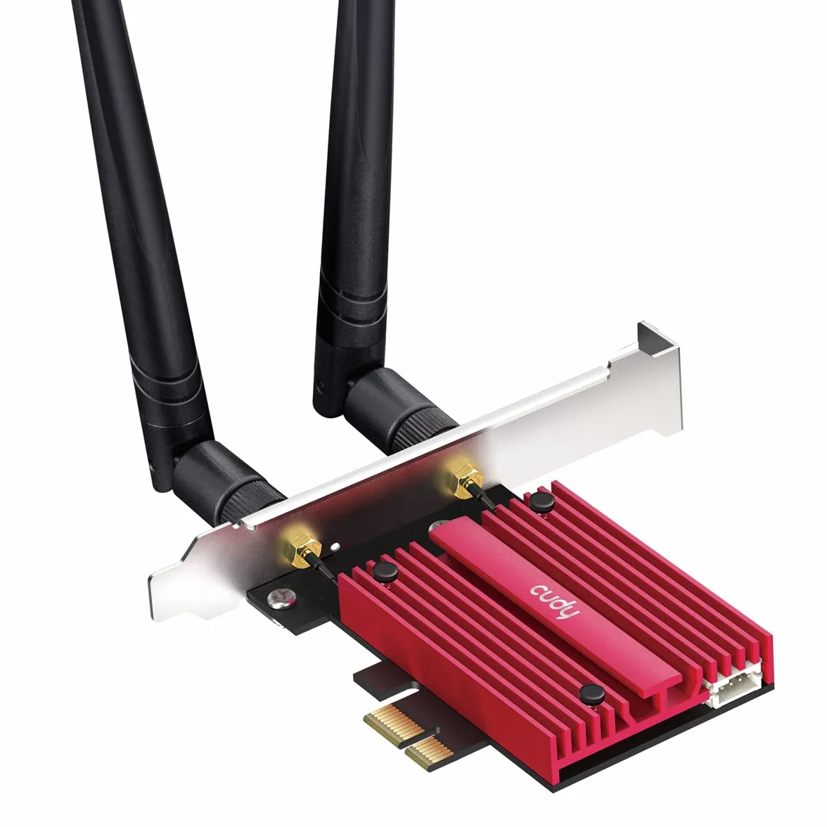 Cudy Tarjeta WiFi 7 BE9300 PCIe WiFi para PC, Adaptador Inalámbrico de Tres Bandas de 6 GHz, Chipset Intel BE200, Bluetooth 5.4, WPA3, No Aplicable a Plataformas AMD
