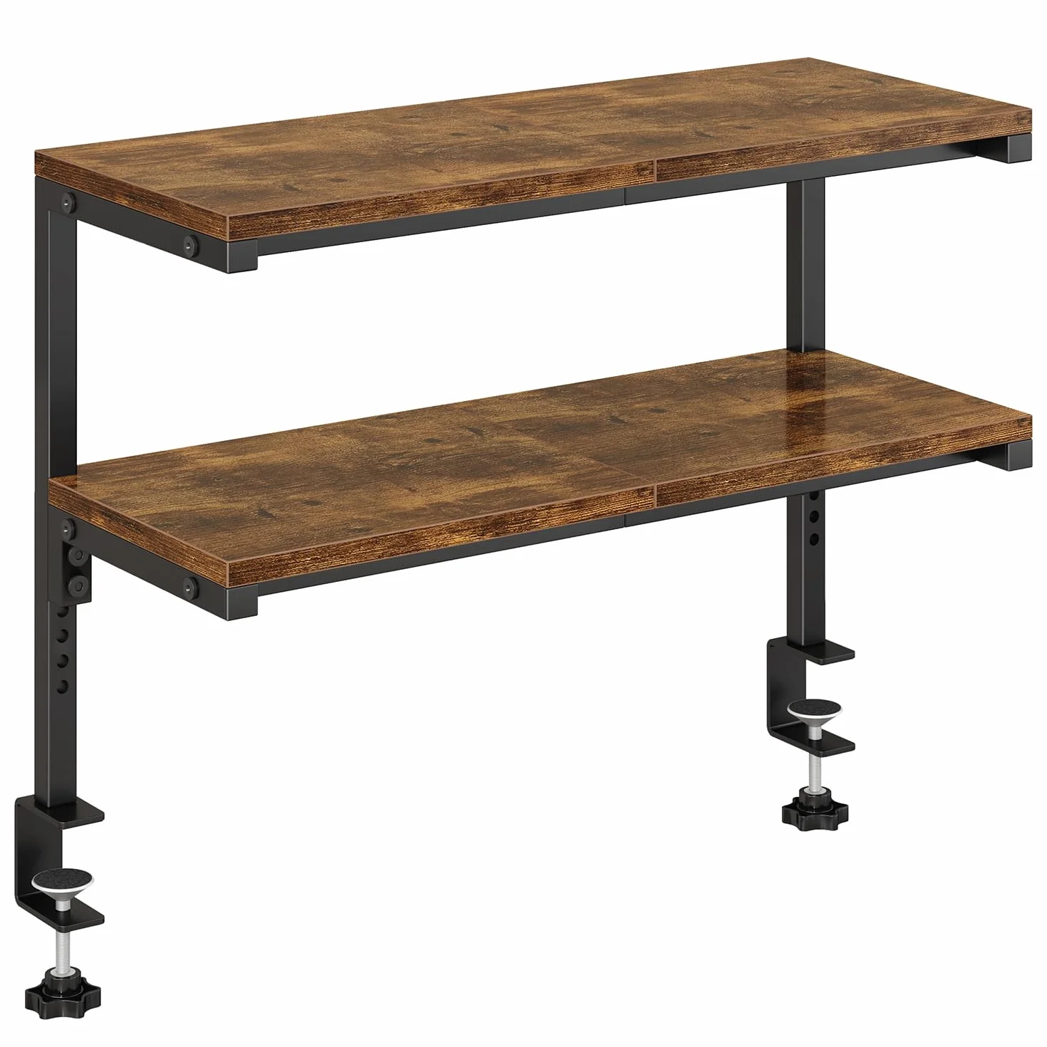 IBUYKE Abrazadera para Estante de Escritorio, Extensor de Escritorio de 58 cm, 2 Niveles Ajustables TMZ010H