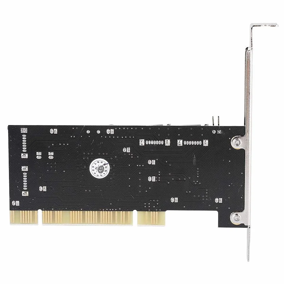 Tarjeta Controladora PCI SATA 4 Puertos Internos 1,5 Gbps Sil3114 Chipset Raid, Compatible con 98SE/Me/2000/XP/NT4.0/XP 64-bit