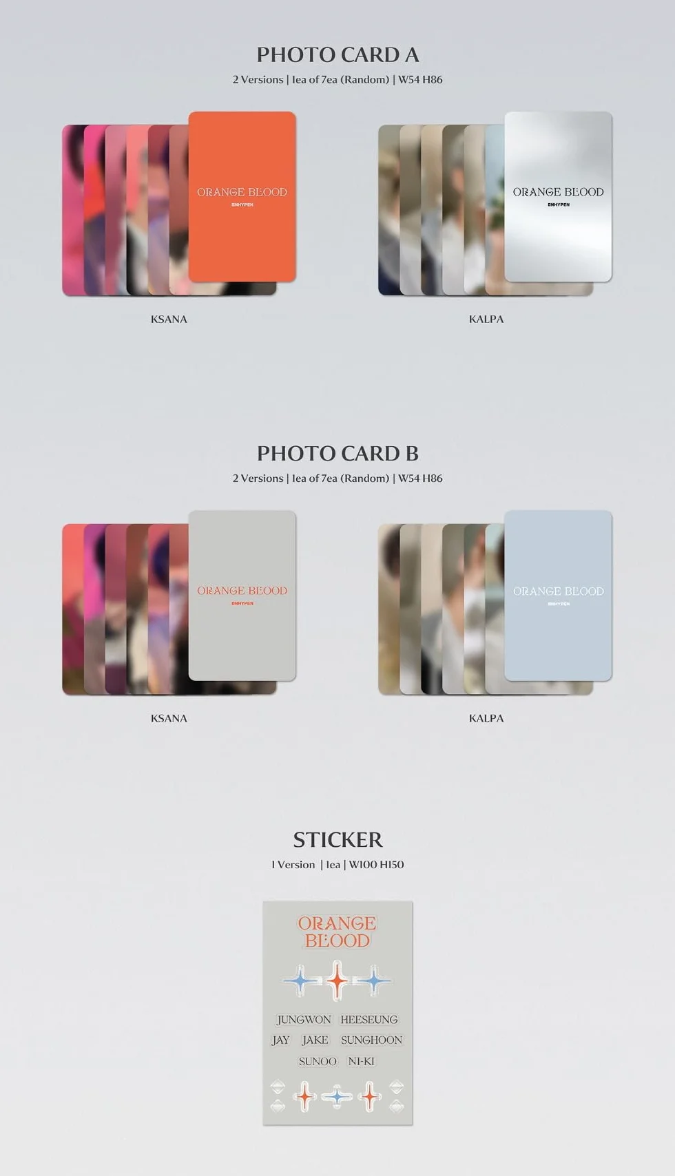 ENHYPEN ORANGE BLOOD 5th Mini Album KALPA ver.