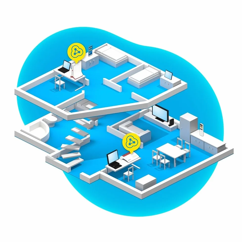 Fritz!Repeater 6000 International - Repetidor/Extensor Wi-Fi 6, Tribanda: (2 x 2.400 Mbps/5 GHz y 1.200Mbps/2,4 GHz), Mesh, Punto de Acceso WiFi, 2 Puertos LAN Gigabit, Interfaz en Español