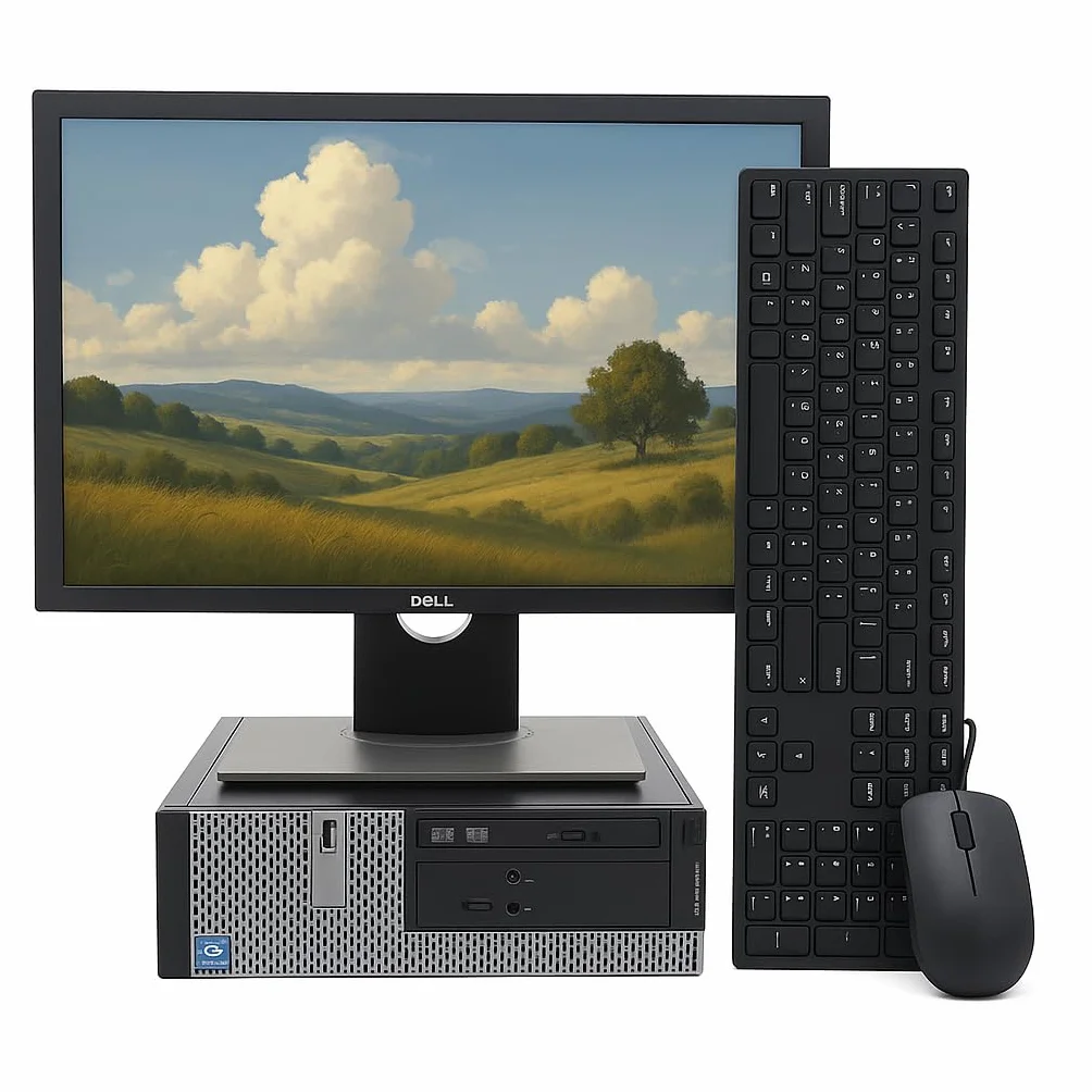 PC familiar reacondicionado completo | Intel Core i7 | 16GB RAM | HDD de 1 TB | Windows 11 Pro | Pantalla VGA de 22″ | Teclado WiFi | Smart Working | Garantía de 12 meses compatible, potente y