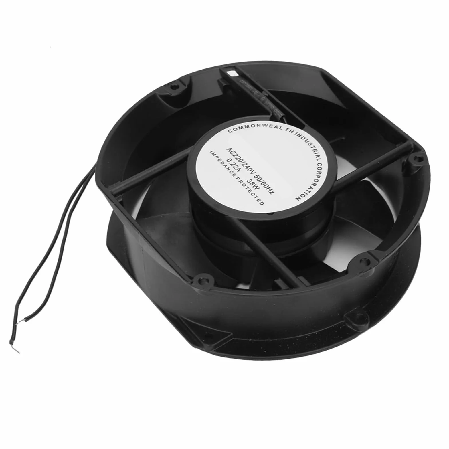 Ventilador Axial, AC 220V 38W Ventilador de Refrigeración Ovalado Con Cojinete de Bolas Ventilador de Enfriamiento 172 x 150 x 50 mm Ventilador Silencioso Para Proyectos de Escape de Ventilación