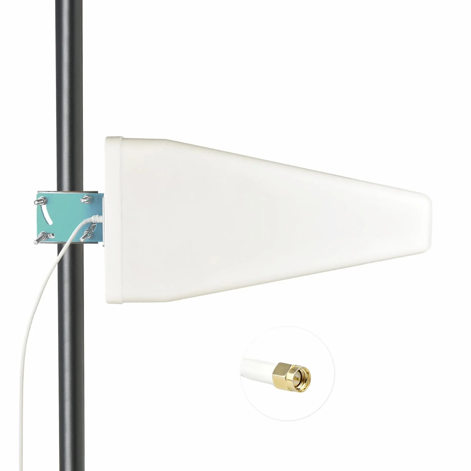 Antena direccional de alta ganancia de banda ultra ancha 600-6000MHz para exteriores 10dBi con cable RG58 macho SMA de 1,5 m para 4G/5G/LTE/WiFi 6E