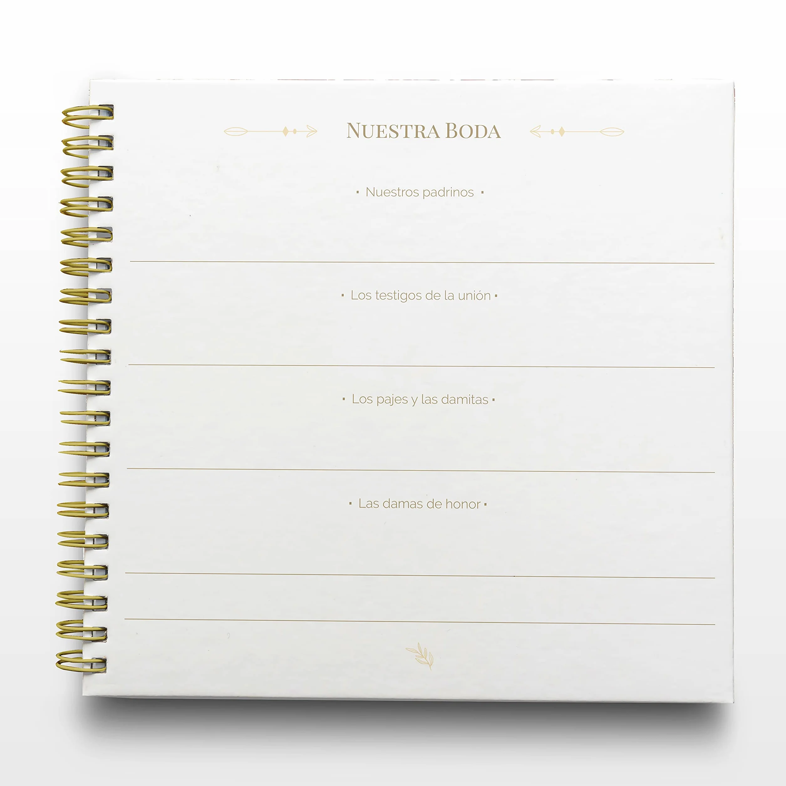 Libro de Firmas Bodas Personalizado 25 x 21 cm Nombre Stamping ONEPERSONAL