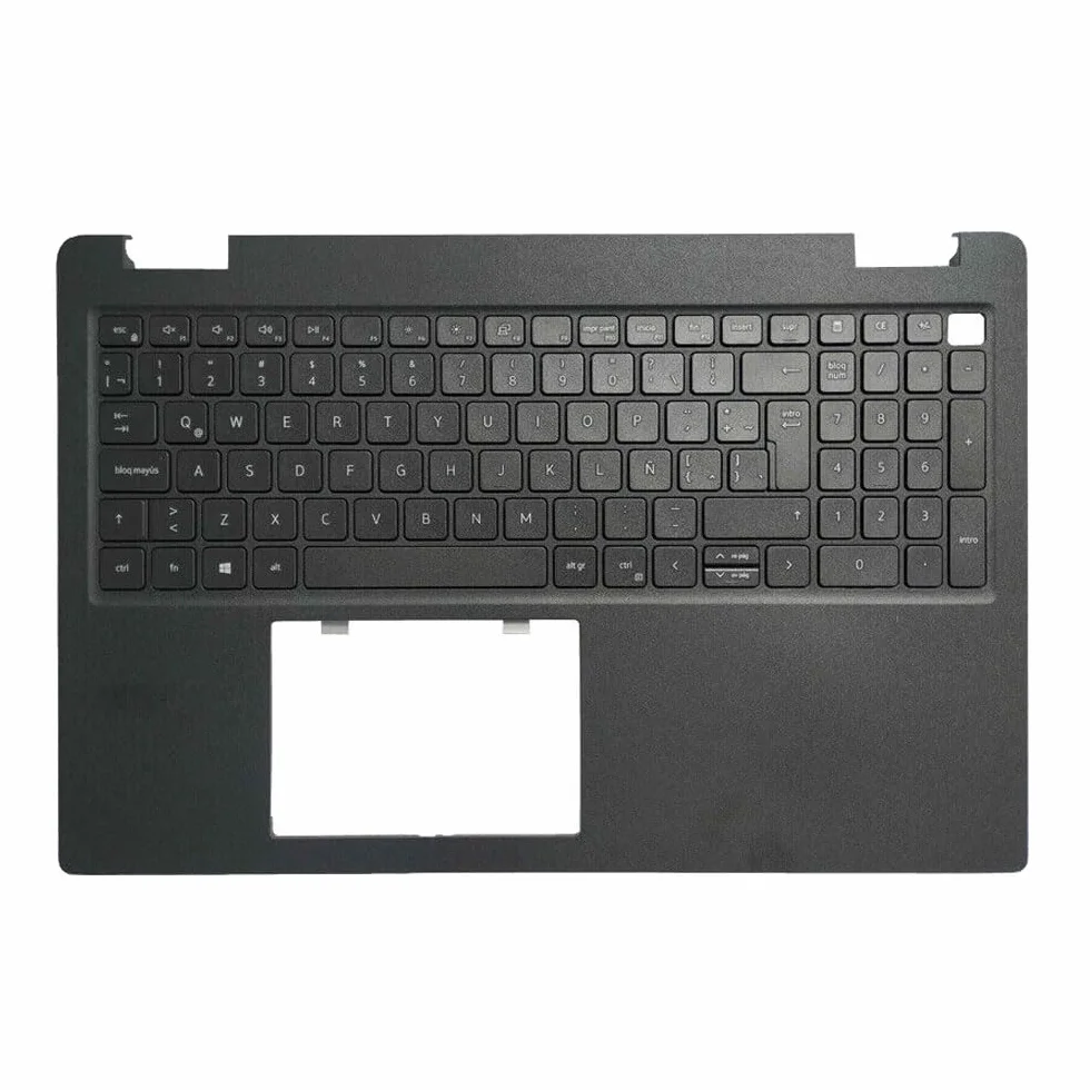 Teclado de Computadora Portátil Compatible para DELL Latitude 3520 0DJP76 Latín Fundas de Palma Carcasa Sin retroiluminación
