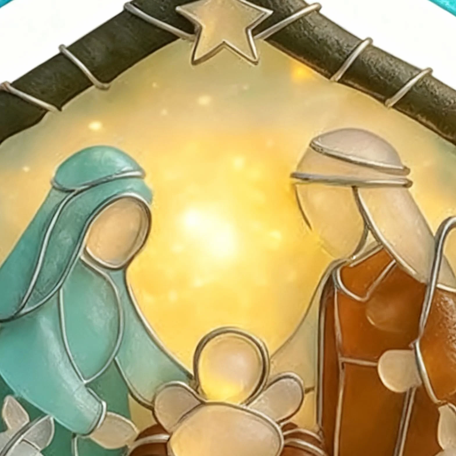 Colgante Belén Acrílico Decorativo 2D Plano Mesa Navidad Árbol