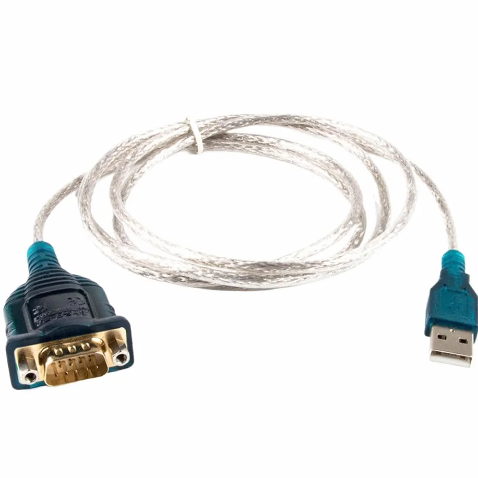 Adaptador de Serie USB a DB9 RS232, 9 Pines Macho a Puerto COM, Chip FTDI, convertidor de Ordenador y PC, Compatible con Win10, Win8, Win7 Vista