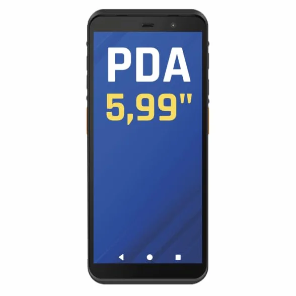 iggual PDA Industrial 5,99" -Android 14 Escáner Código de Barras 1D/2D/QR - 4GB + 64GB - Conexiones: NFC, WiFi 5, 4G LTE,Bluetooth -Telefóno Doble SIM- Ideal para Almacén, Logística e Inventario.