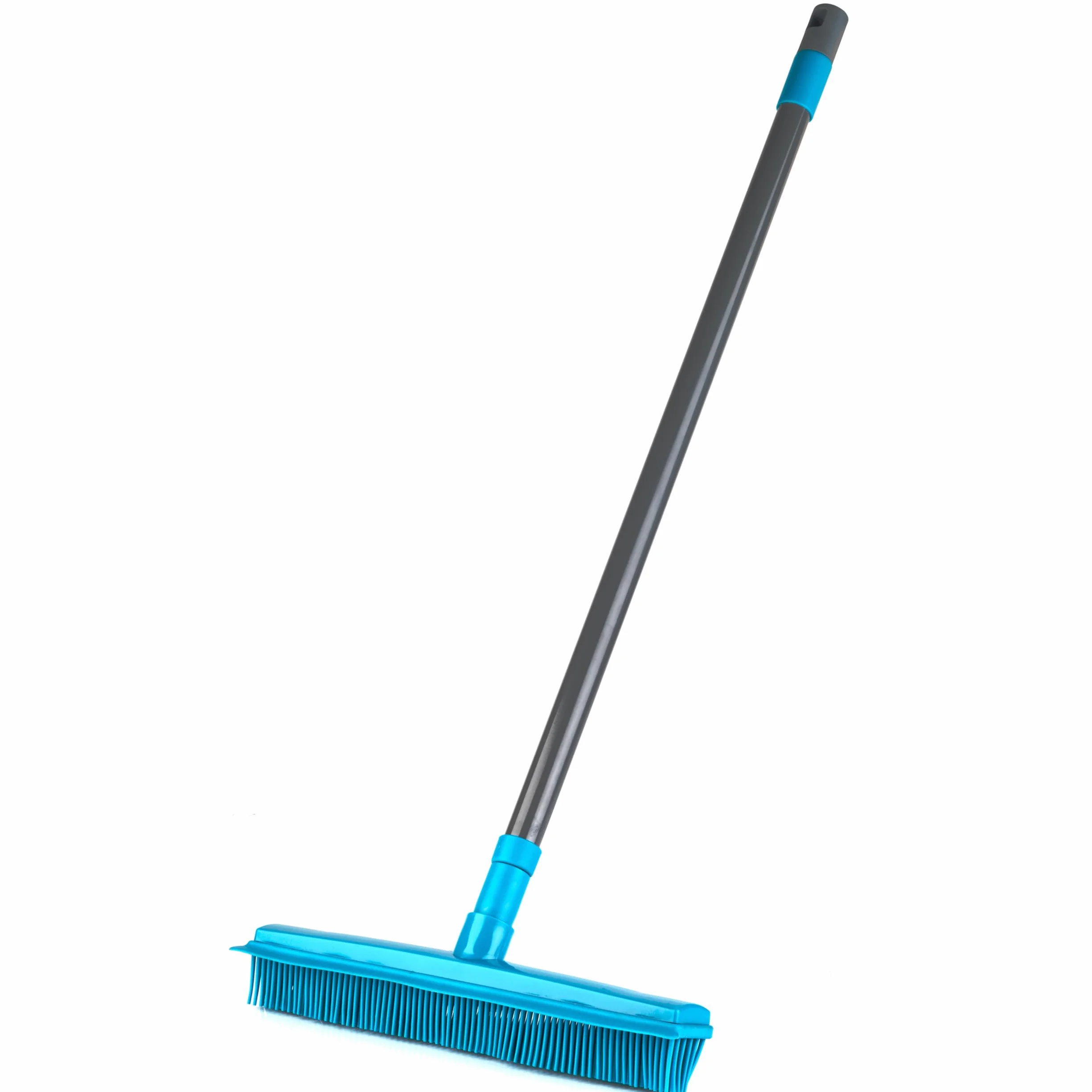 Beldray LA024350TQ Escoba Con Cerdas De Goma, 2 en 1, De La Gama Pet Plus+ Cepillo Con Borde De Escobilla, Para Suelos, Ventanas, Mascotas y Polvo, Para Espacios Interiores Y Exteriores, Turquesa/Gris