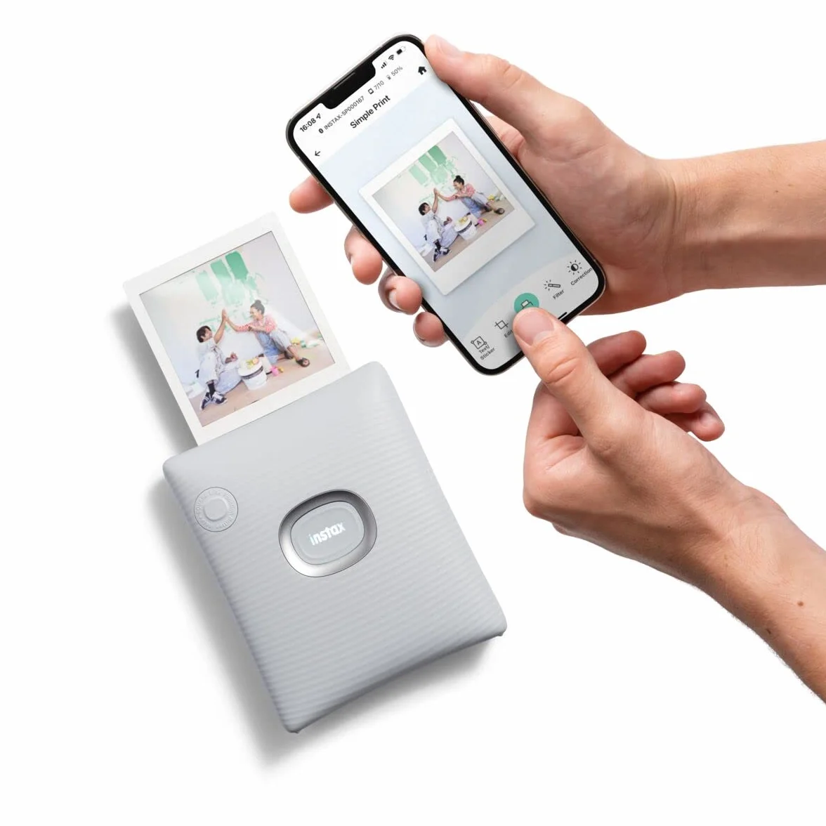 instax Square Link. Impresora para teléfonos, Color Blanco.