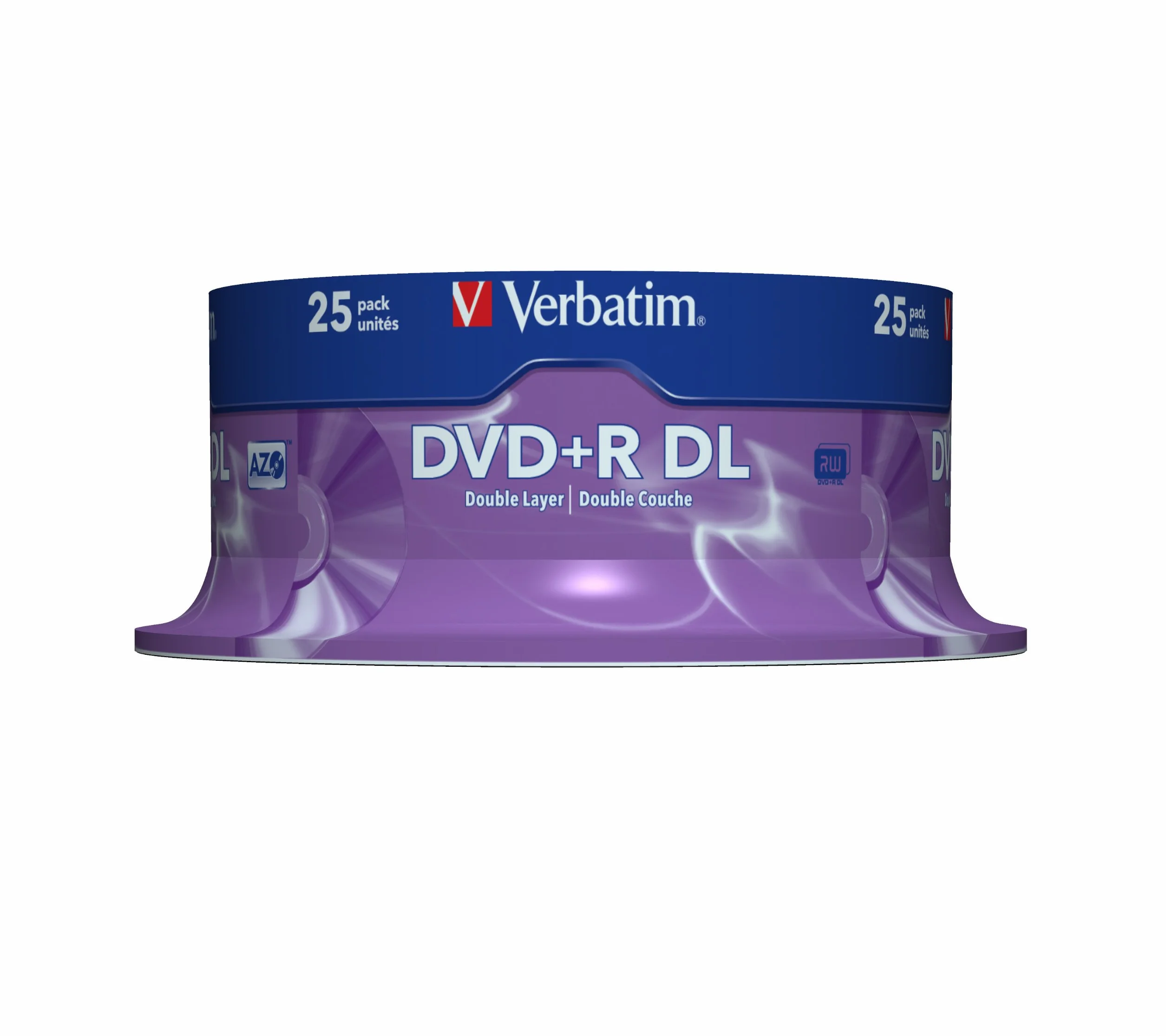 Verbatim DVD+R Double Layer 8X Matt Silver 25pk Spindle 8.5GB DVD+R DL