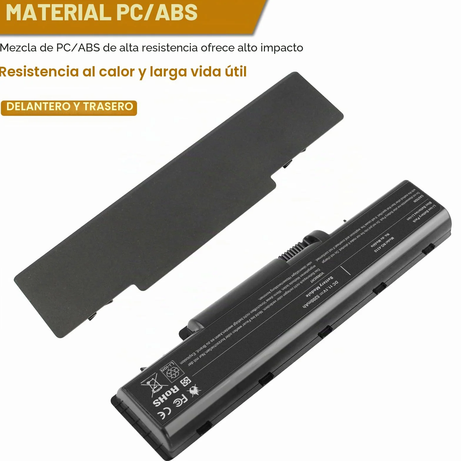 ARyee AS07A51 - Batería compatible con Acer Aspire 5235 5335 4220 4710 5542G 5738G 5740G 4710G 4720G 4240 AS07A75 AS07A72 AS07A71 AS07A52 AS07A52 AS07A55 1
