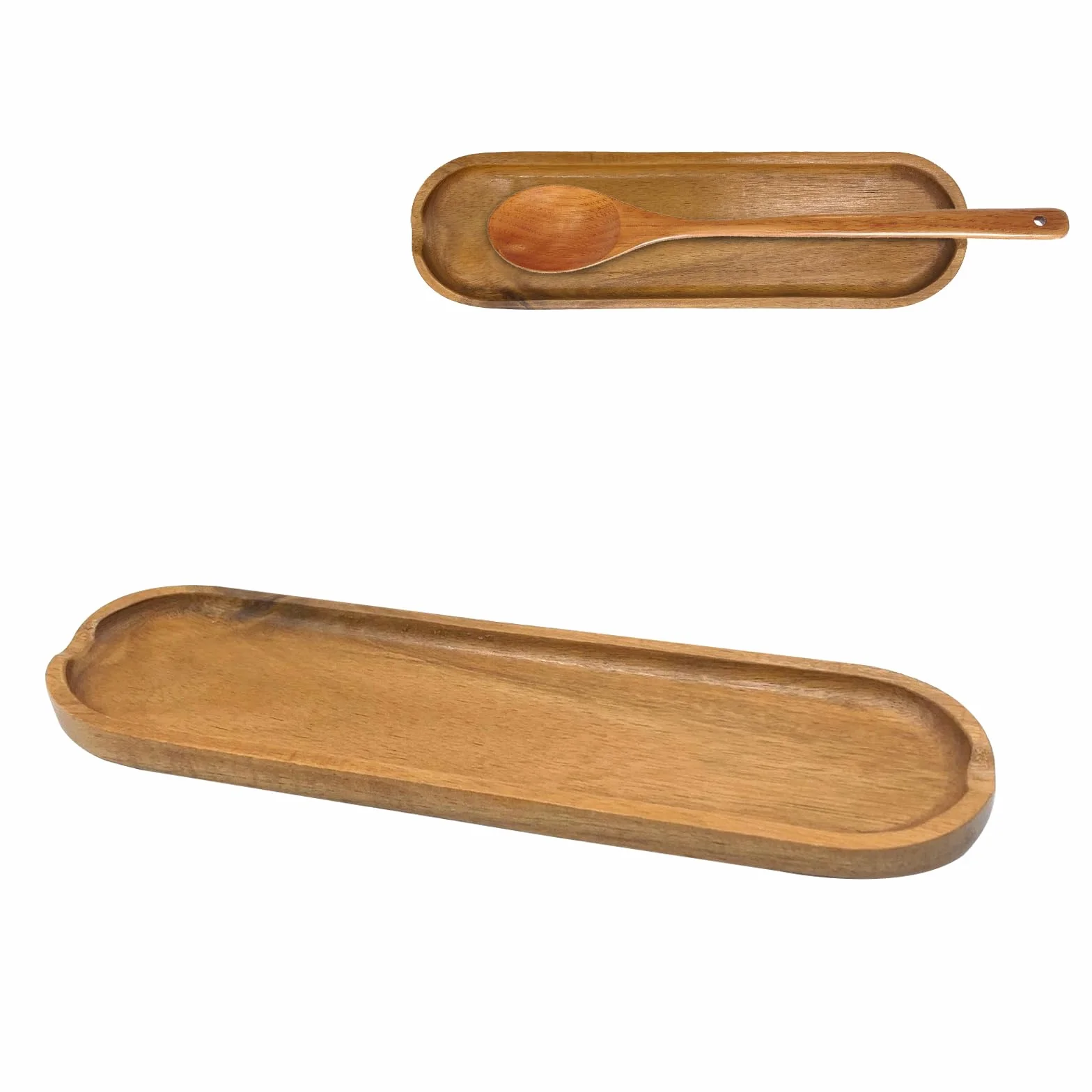 SwirlColor Reposa cucharas soporte de madera lisa para utensilios de cocina