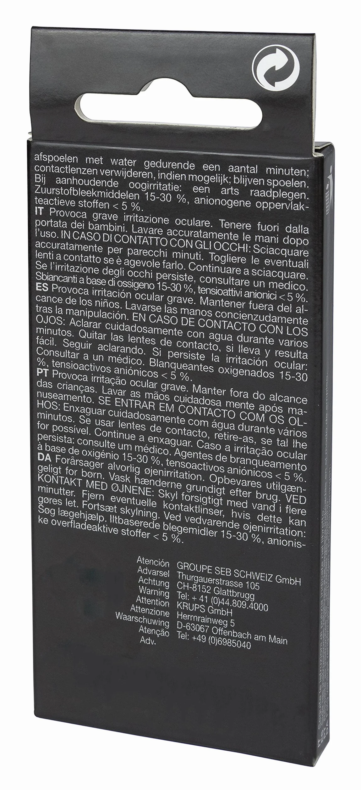 Krups XS3000 Pastillas de limpieza, 2 unidades