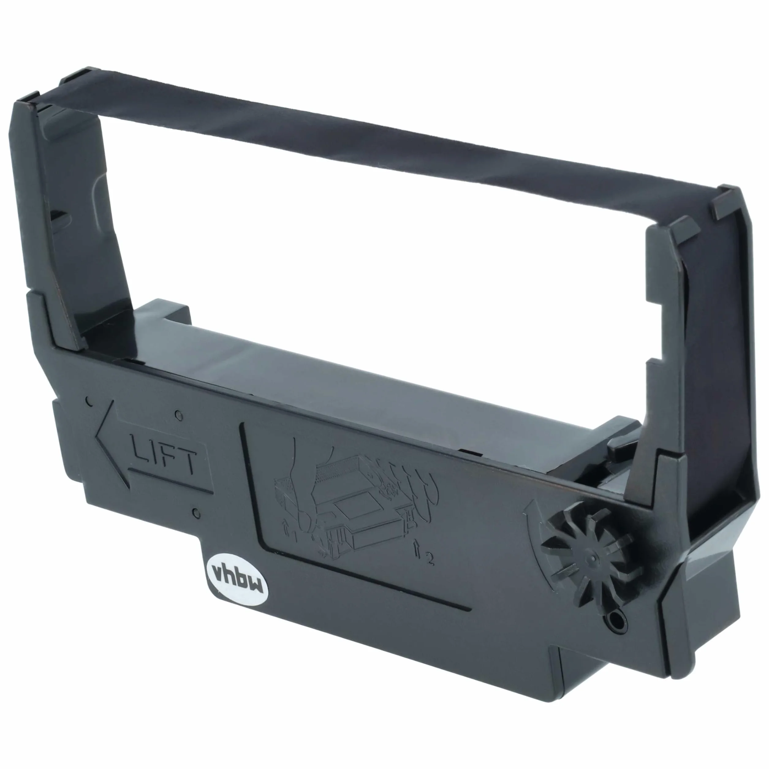 vhbw 10x Cinta de color de escritura reemplaza Epson C43S015451, ERC30B, ERC-34, ERC-38 B, ERC-30, 655N para impresora de matriz o de tickets - negro