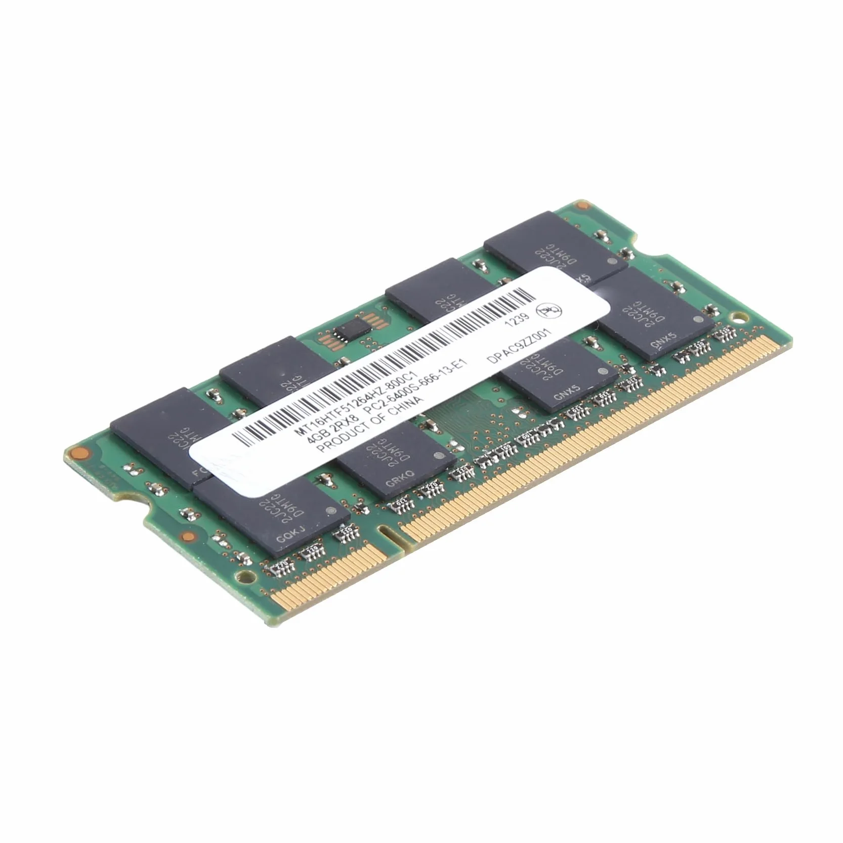 Memoria SODIMM para ordenador portátil MT DDR2, 4 GB, 800 MHz, PC2, 6400S, 16 chips 2RX8, 1,8 V, 200 , SODIMM, para ordenador portátil, fácil de instalar