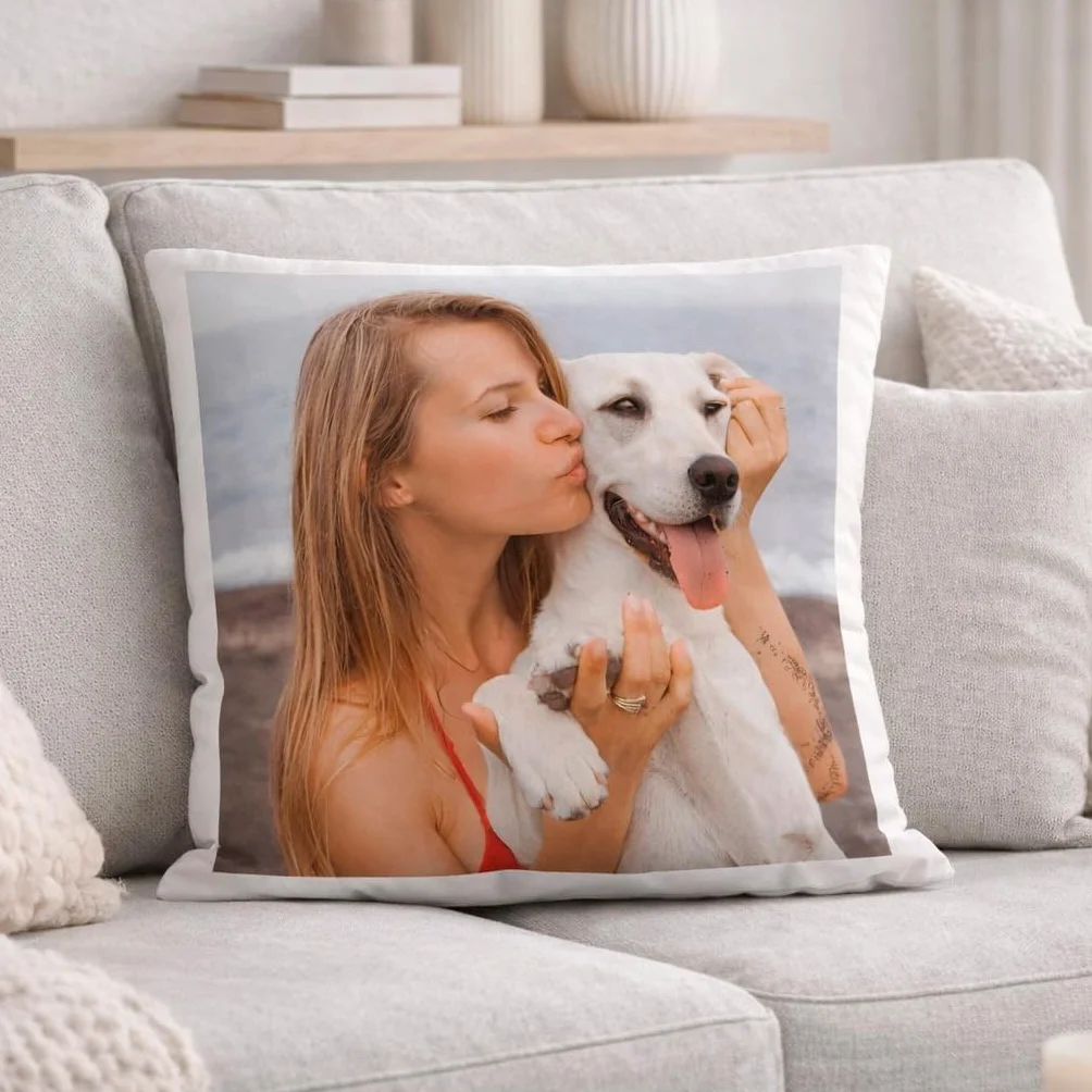 Cojín Personalizado con Foto y Texto 35x35 Regalo Original