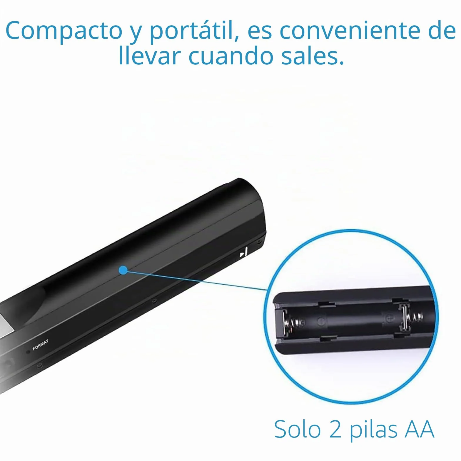 Escáner de Documentos portátil 900 dpi, Escáner de Fotos A4 Recargable por USB con Tarjeta SD 16GB
