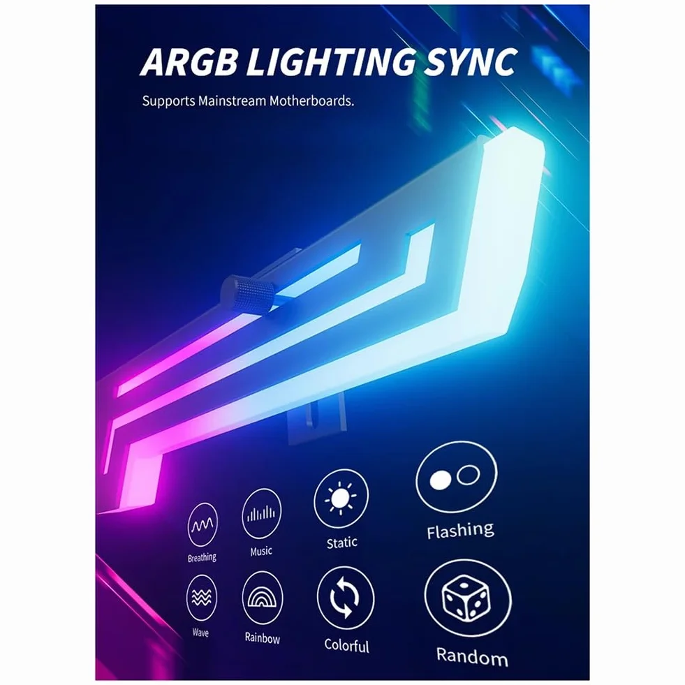 Soporte para Tarjeta Gráfica Z-X6 con Pantalla de Temperatura, 5 V, 3 Pines, ARGB, Aura Sync, VGA, Ajustable.