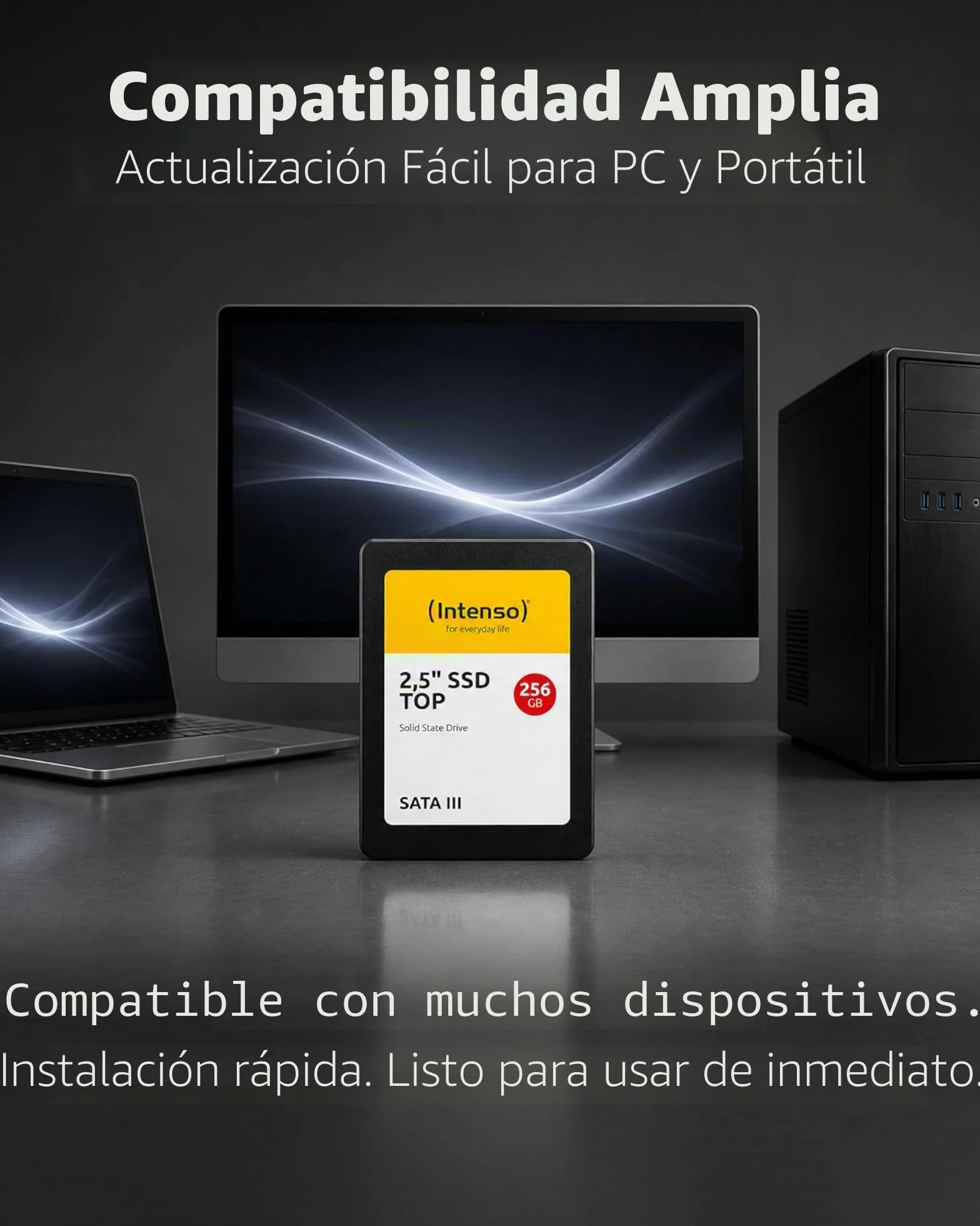Intenso 2.5 Inch SSD SATA III 256 GB Unidad de estado sólido