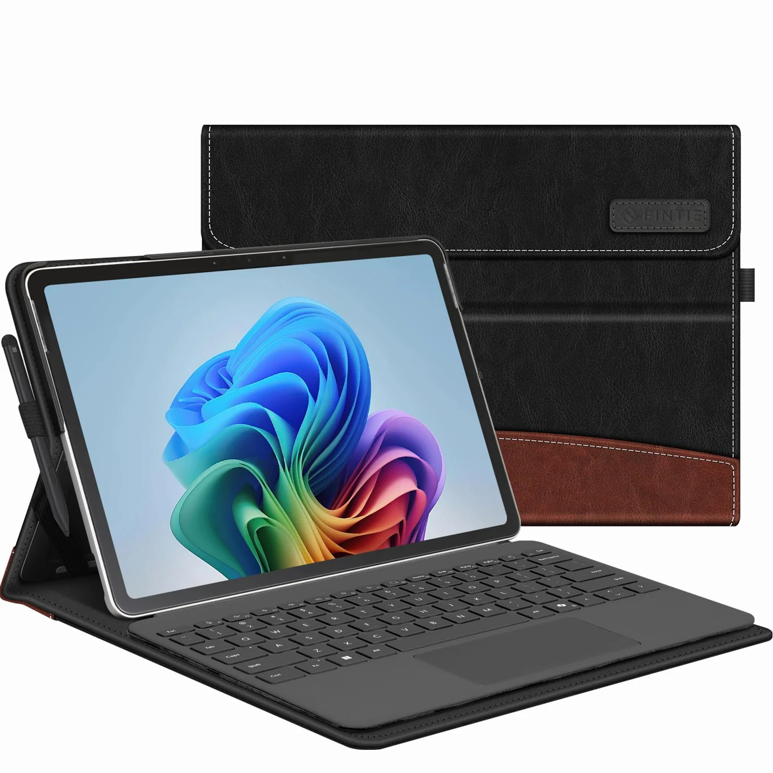Fintie Funda para Microsoft Surface Pro de 12 Pulgadas, 1ª edición (2025), Cartera de visión de múltiples ángulos, Funda de Negocios con Bolsillo y Soporte para lápiz Capacitivo, Compatible con