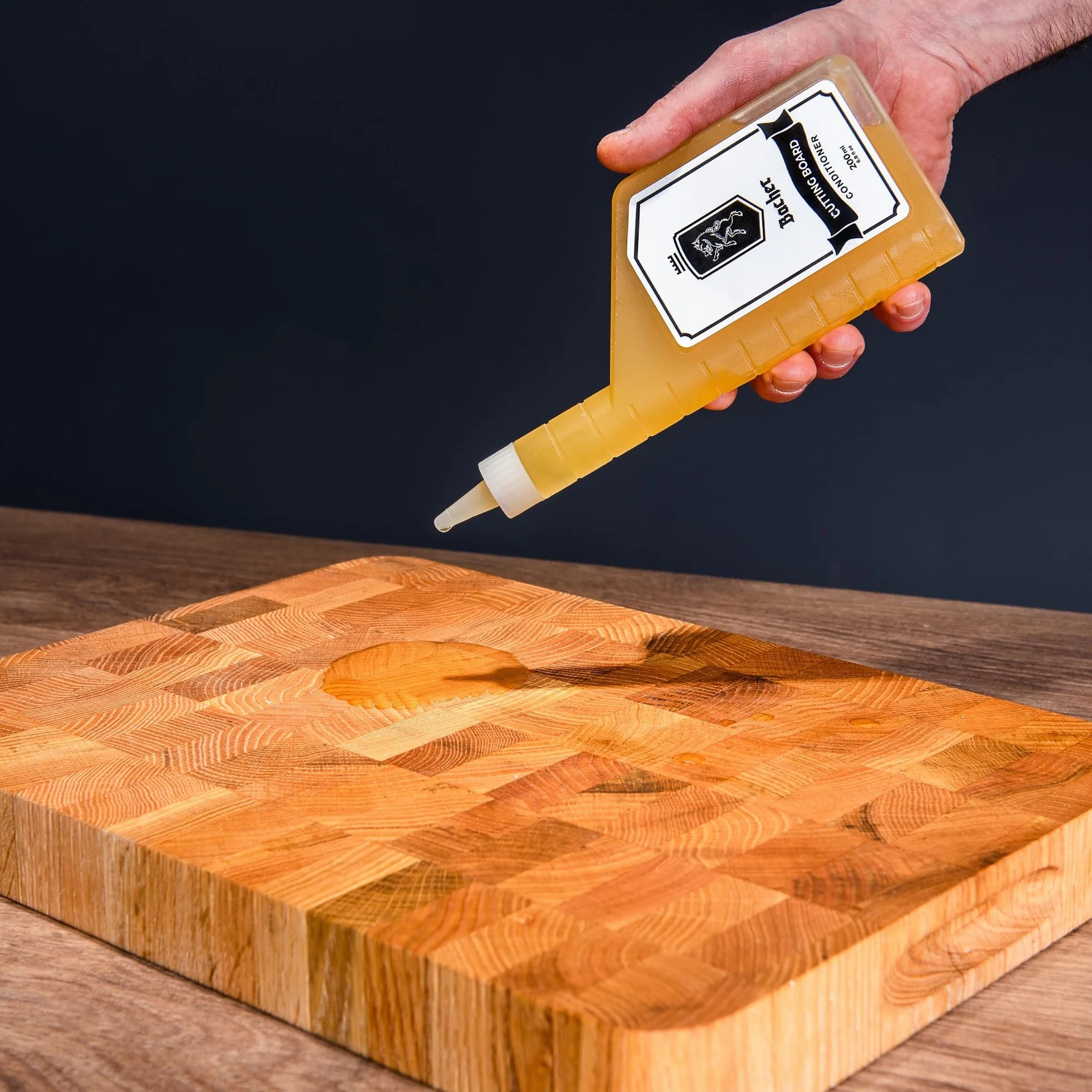 Bacher Acondicionador para Tabla de Cortar 200 ml - Calidad Alimentaria - Cera y Aceite Natural para Madera