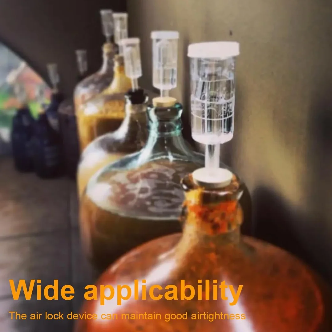 2 Piezas Esclusa de Fermentación de Plástico Multiusos para Cerveza Vino Encurtido