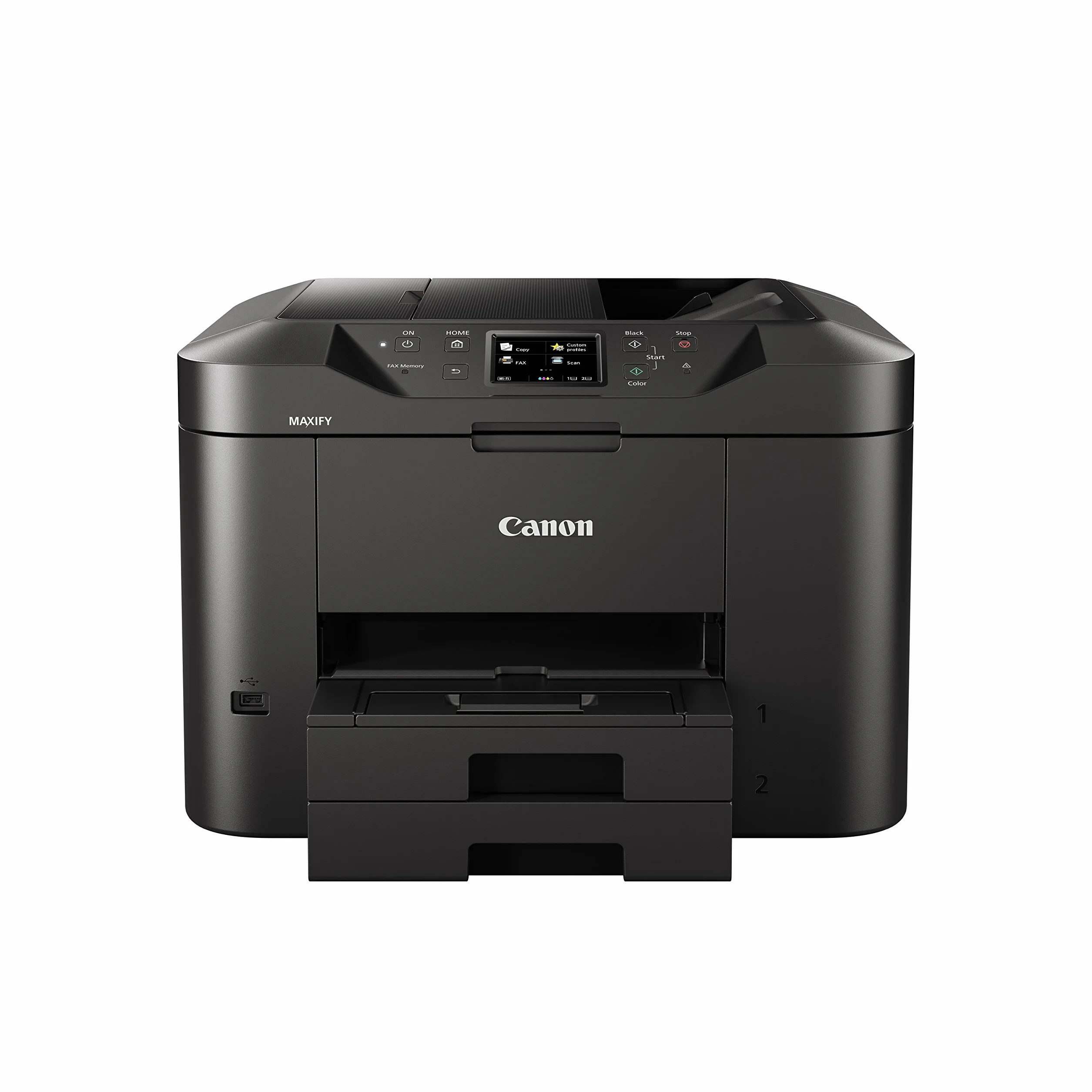 Canon MAXIFY MB2750 - Impresora de inyección de Tinta (2 Cassettes de 250 Hojas, Pantalla táctil TFT, 15,5 ipm en Color y 24 ipm en Blanco y Negro)