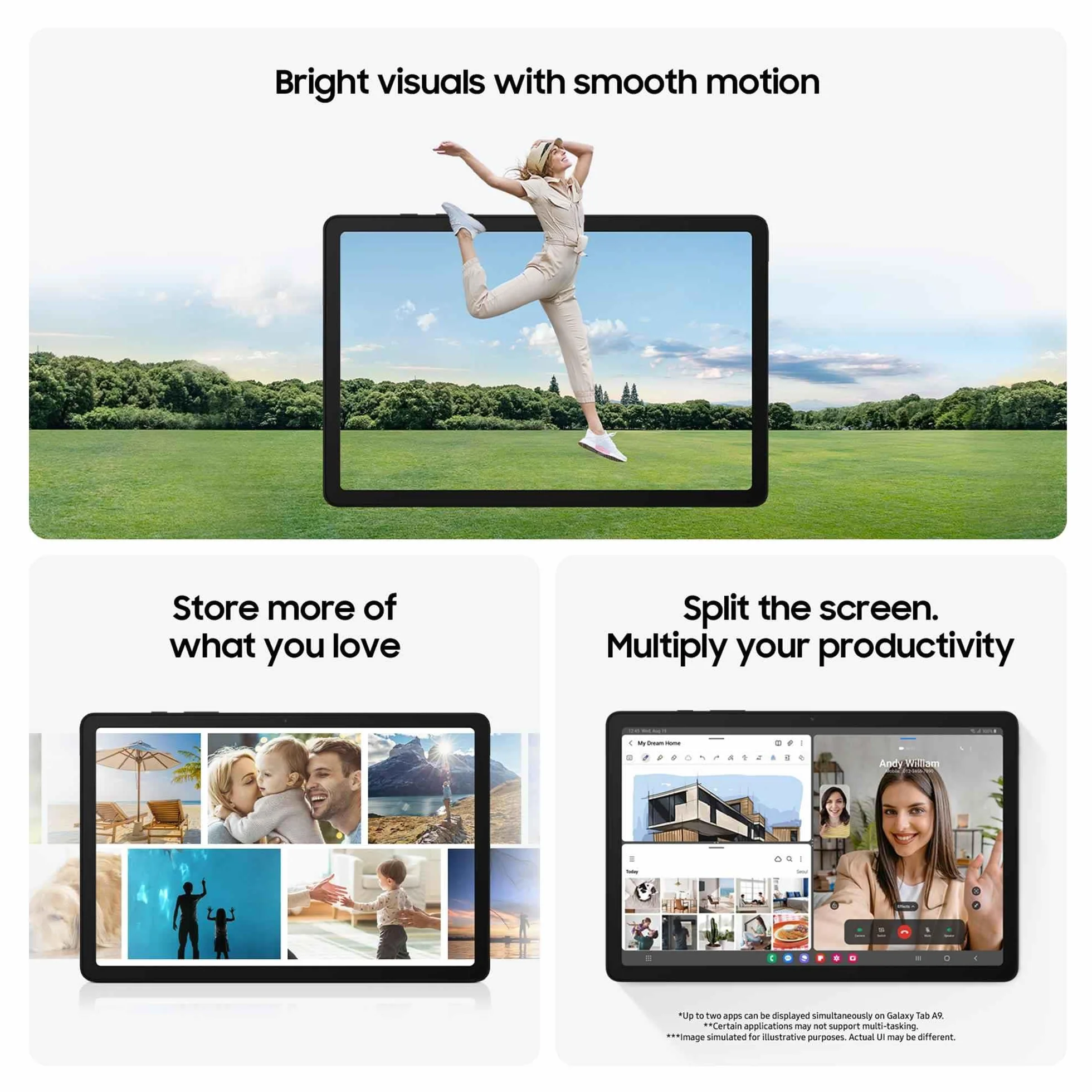Samsung Galaxy Tab A9+ 11", Wi-Fi, 64GB 4GB Ram, Graphite